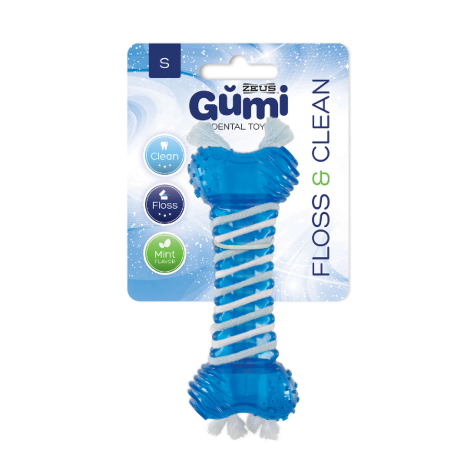 Zeus Gumi Dental Dog Toy - Floss & Clean