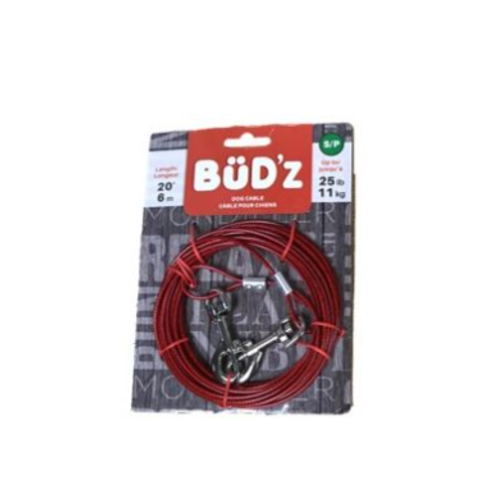 bud'z Dog Cable - 20 ft - up to 25 lbs