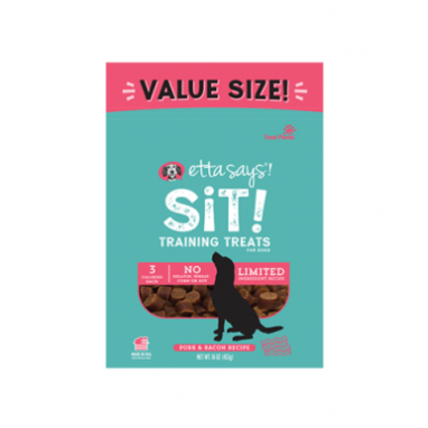 Etta Says Sit! - Training Treats - Bacon - Value Bag - 453 g