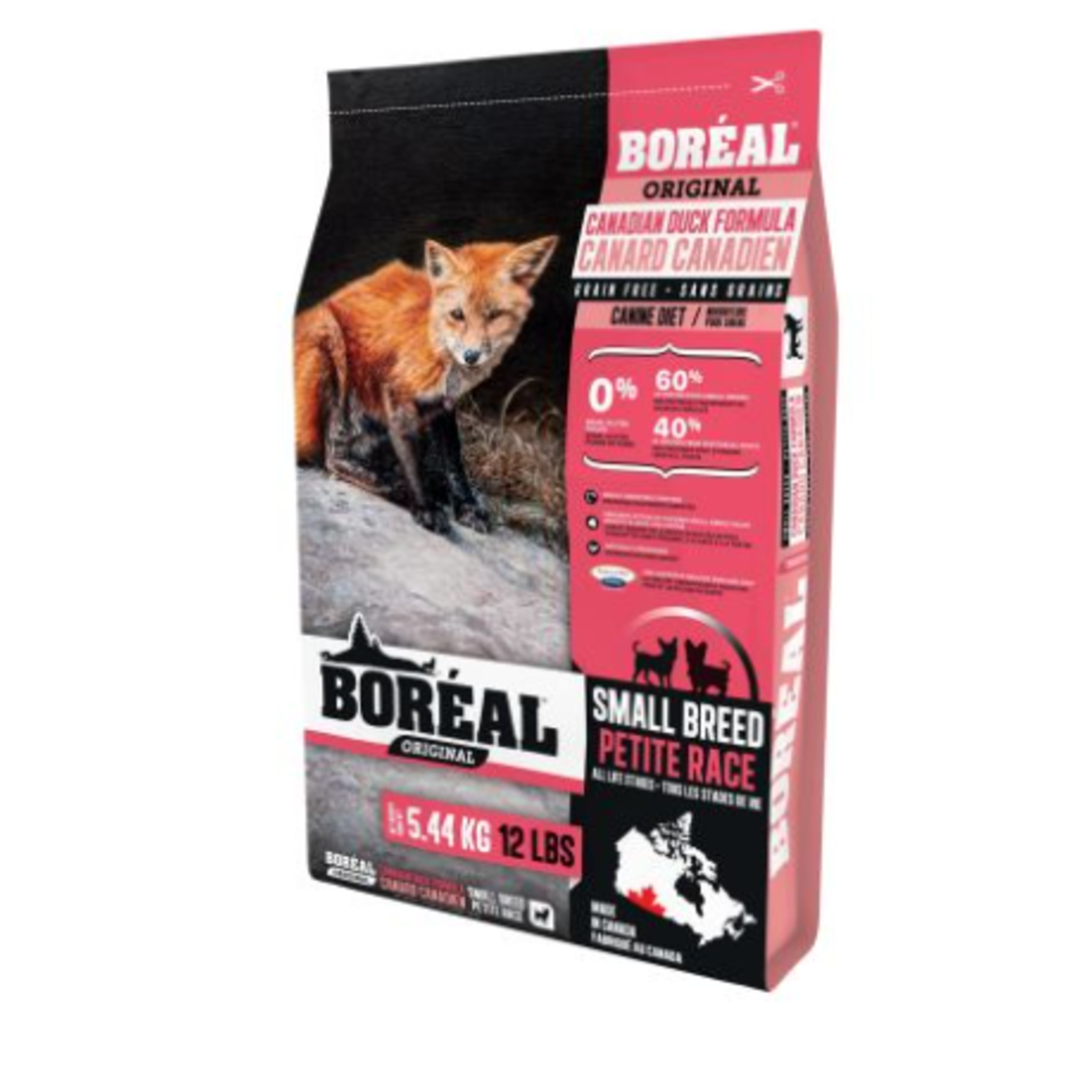 Boréal Petite race - Canard - Sans grain - 12 lbs