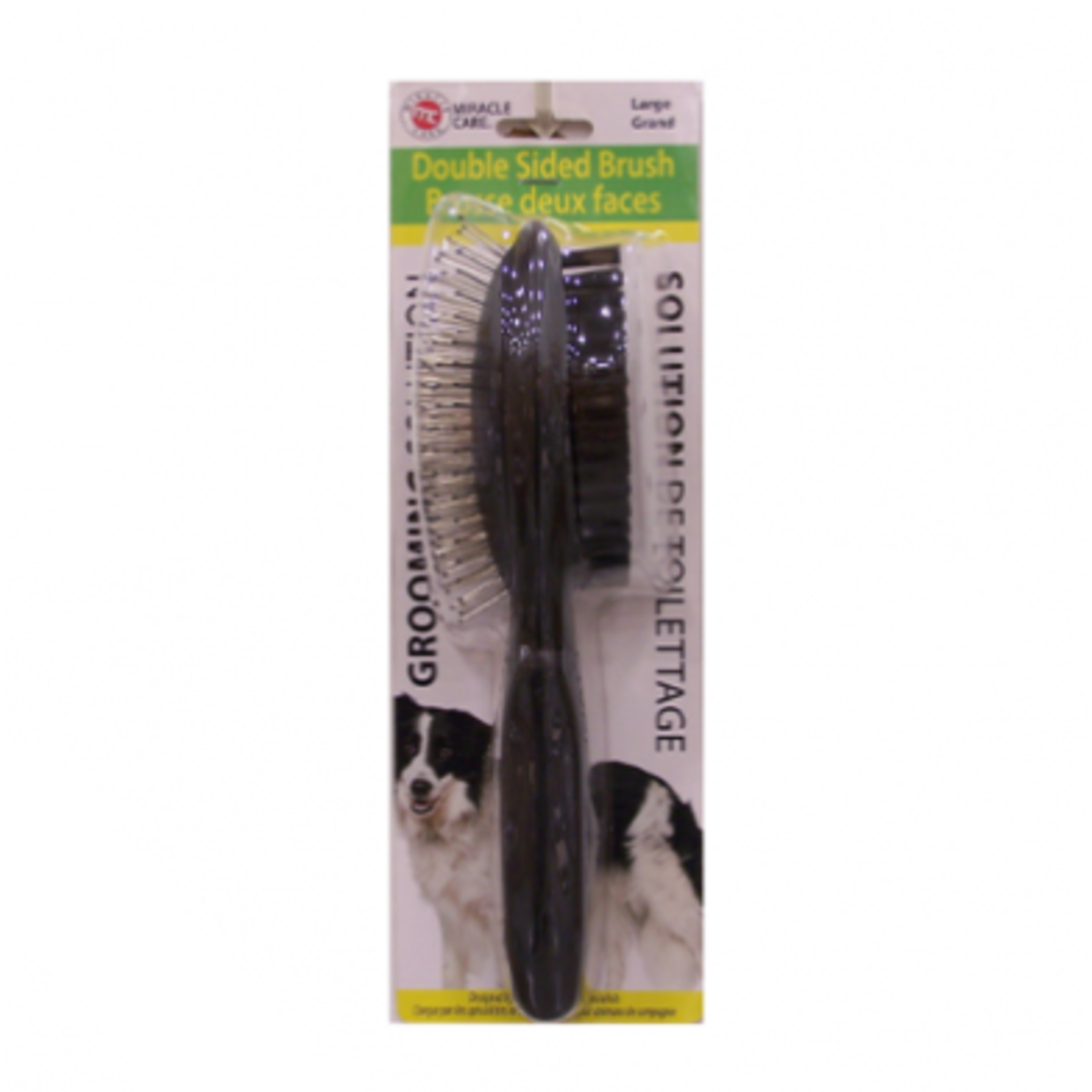 Miracle Care Double-Sided Brush with Bristles & Tips - Large