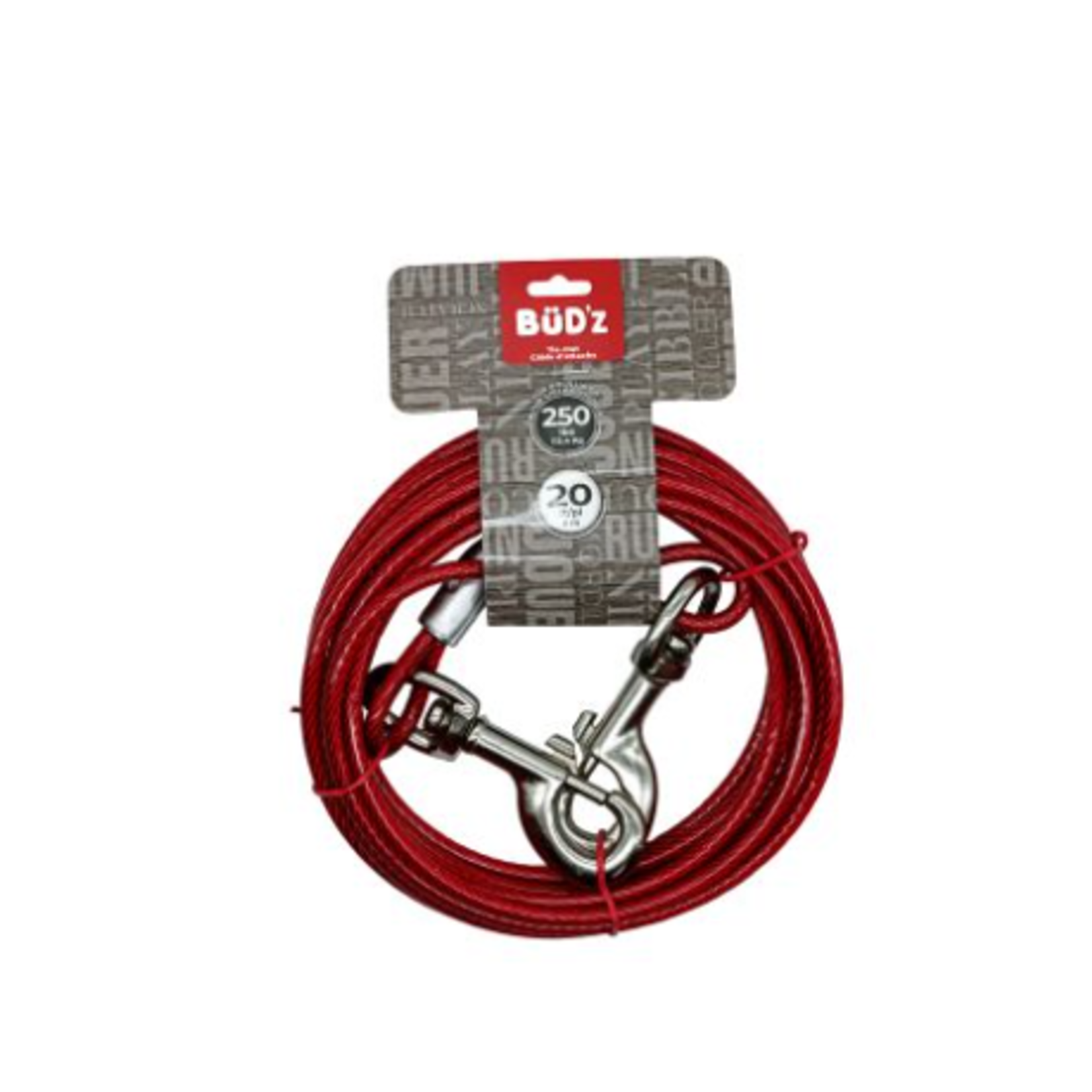 bud'z Tether Cable 20 ft - up to 250 lbs