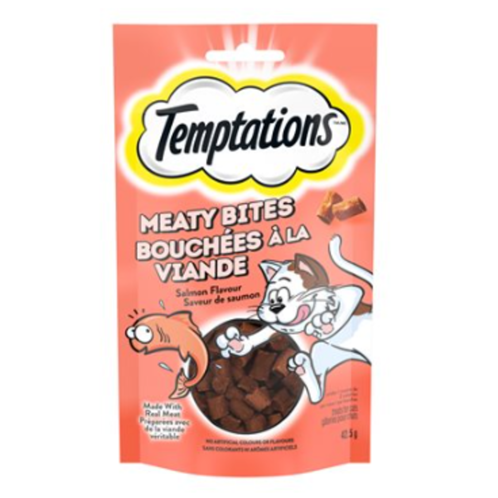 Temptations Meaty Bites - Salmon Flavour - 43g