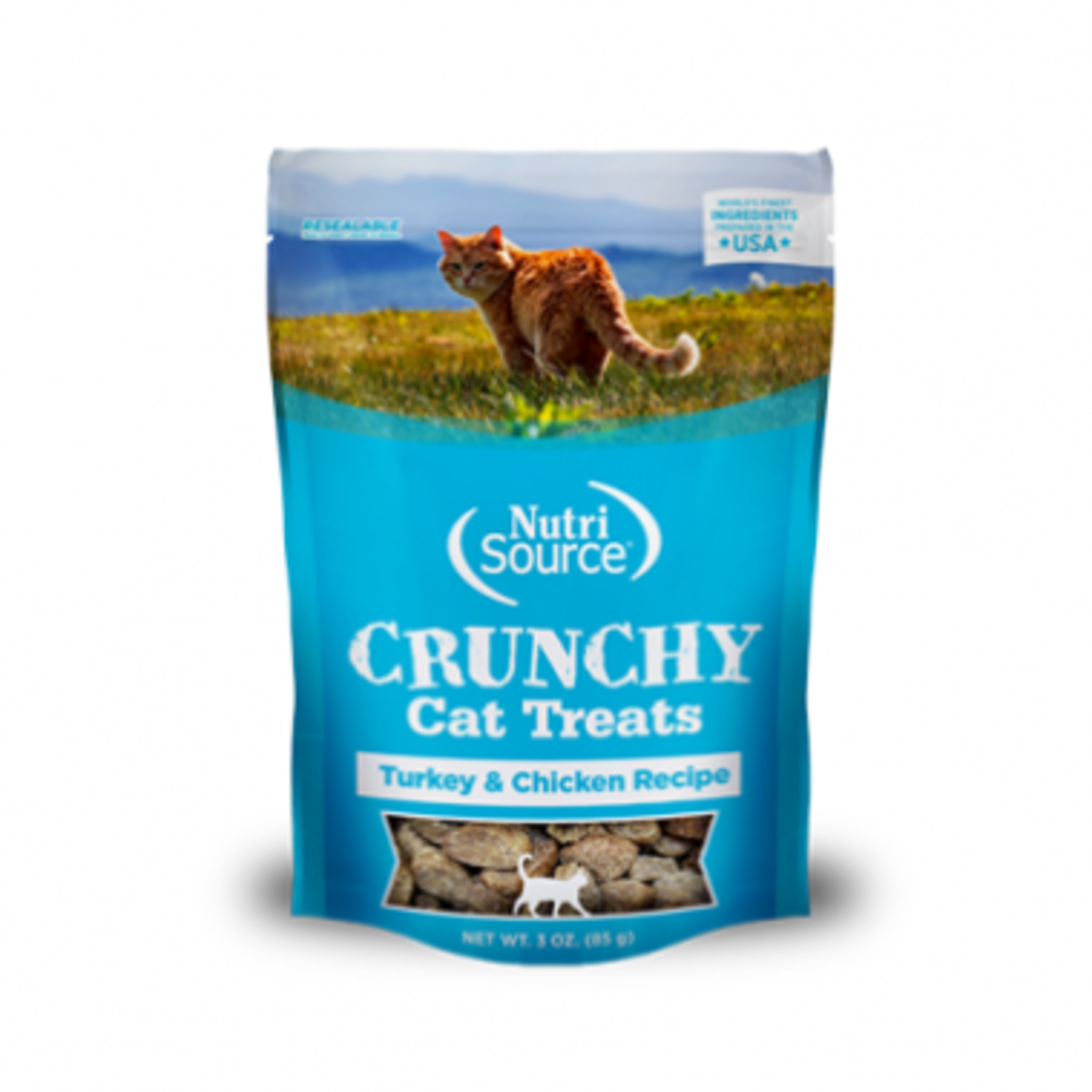 Nutri-Source Crunchy Cat Treats - Turkey & Chicken - 3 oz