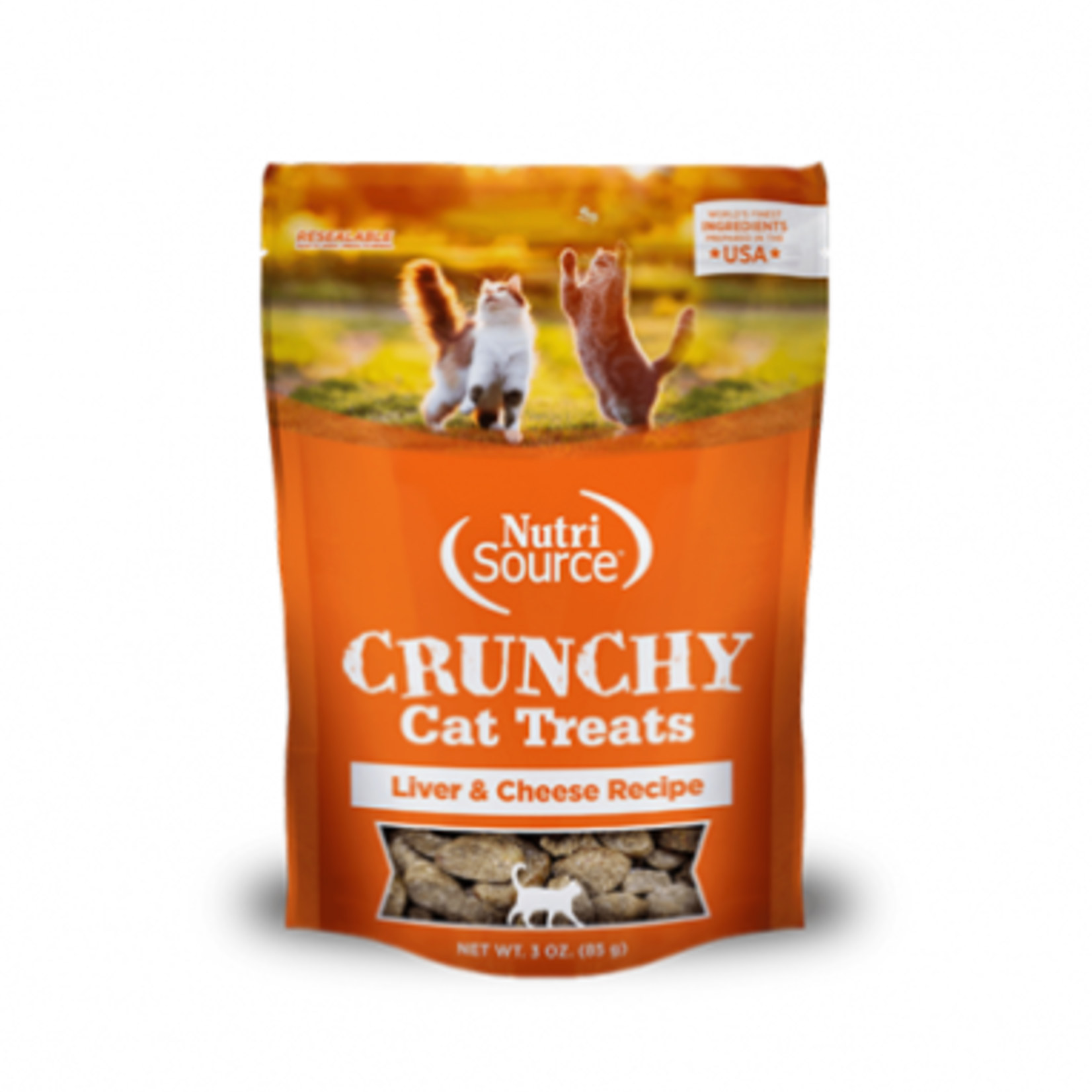 Nutri-Source Crunchy Cat Treats - Liver & Cheese - 3 oz