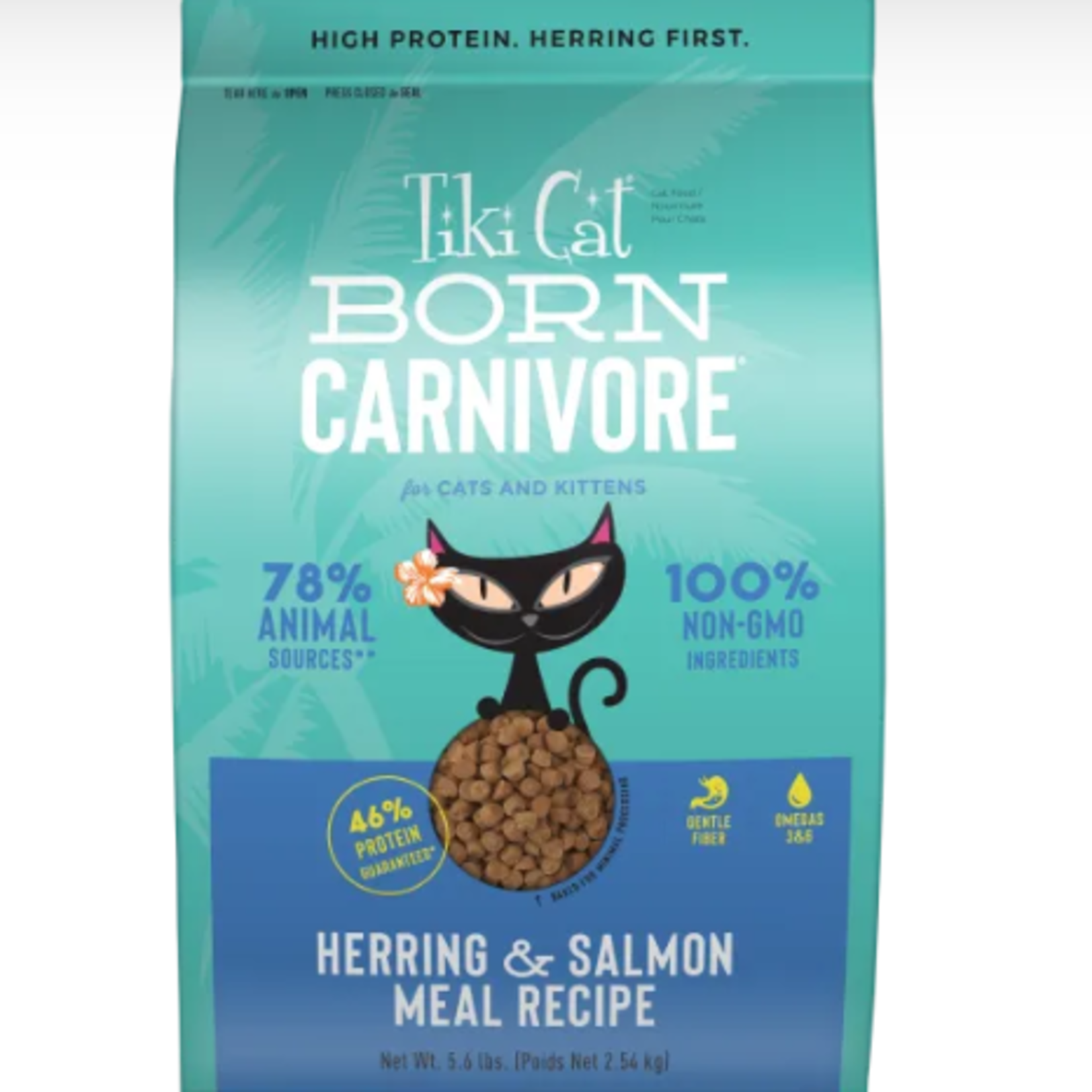 Tiki Cat Né carnivore - Hareng & Saumon - Sans G - 5.6 lbs