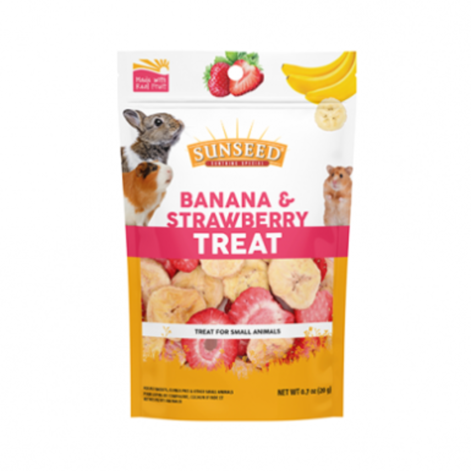 Sunseed Banane et fraise - Friandise pour petits animaux - 20 g