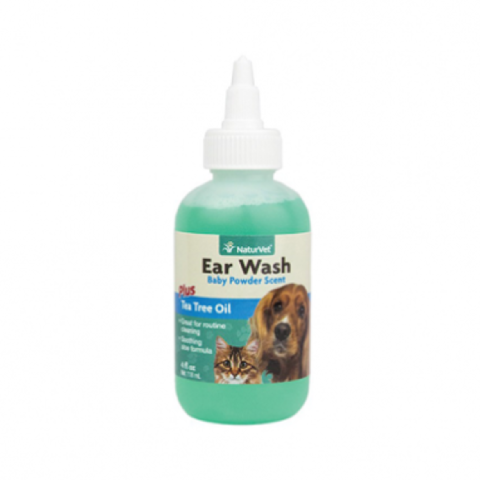 NaturVet Ear Wash Liquid - 4 oz