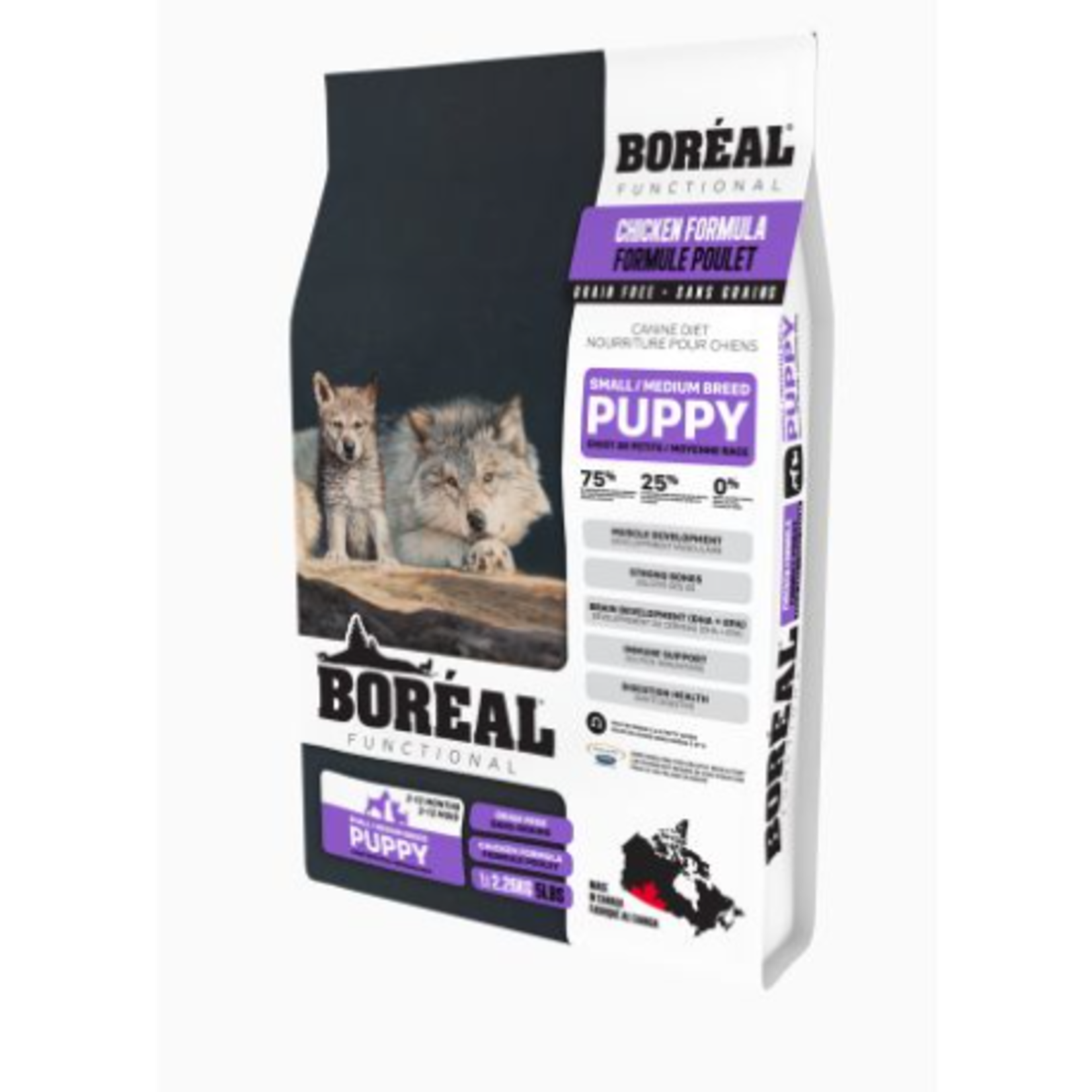Boréal Functional - Chicken - Puppy Food - Small & Medium Breeds - G free - 2.26kg