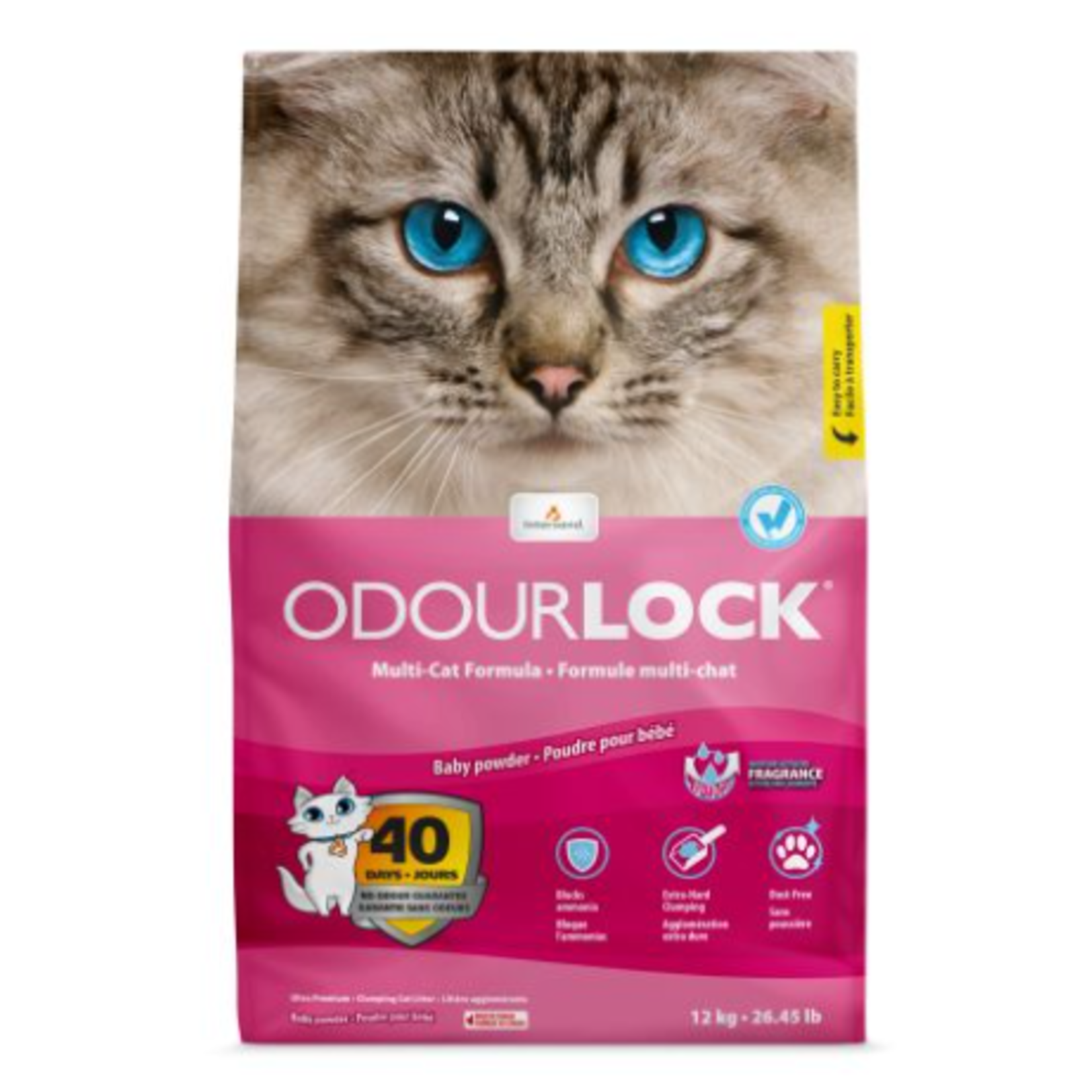 Intersand Odourlock - Clumping Litter - Baby Powder - 12 kg