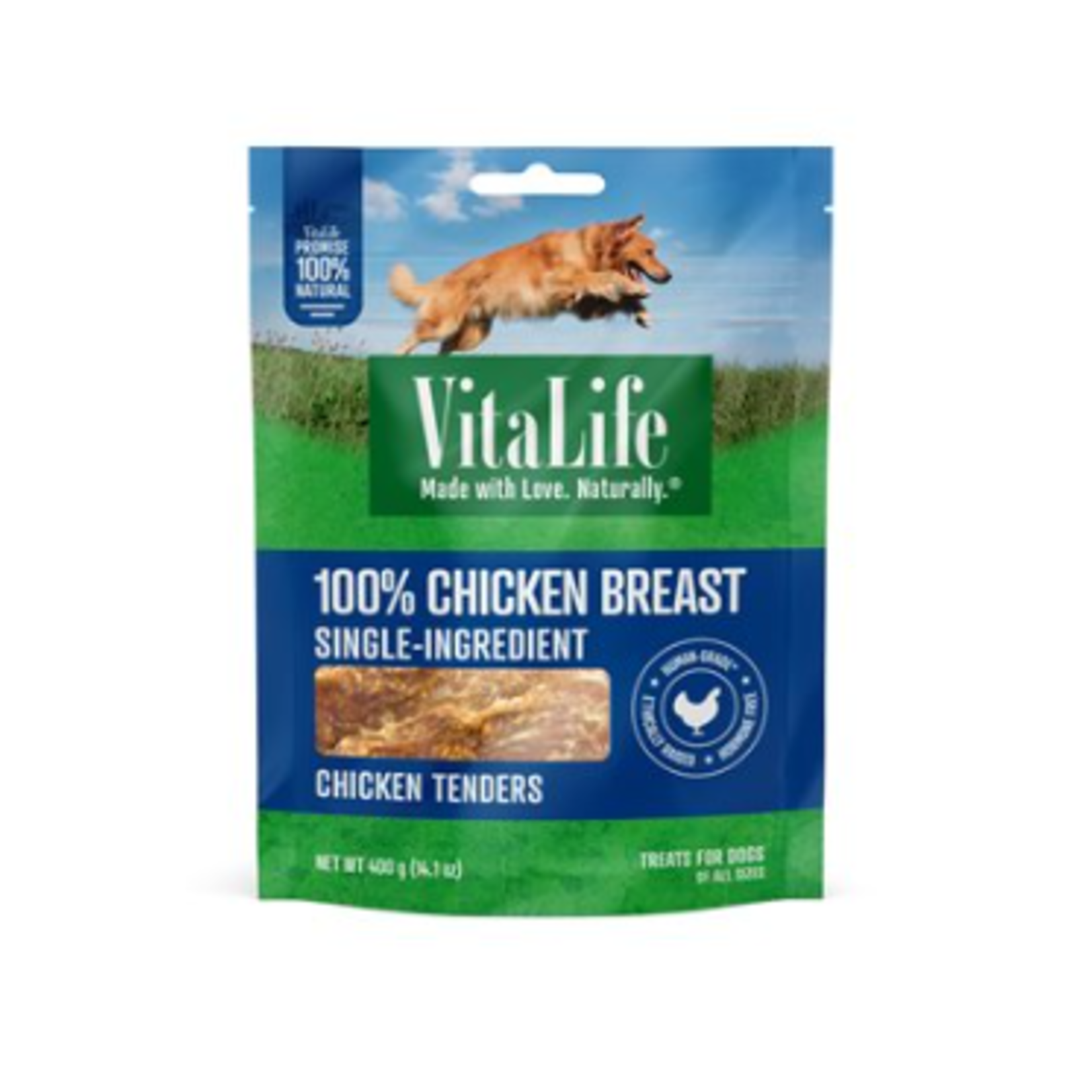 VitaLife Dog Jerky Treats - Chicken Tenders - 400 g