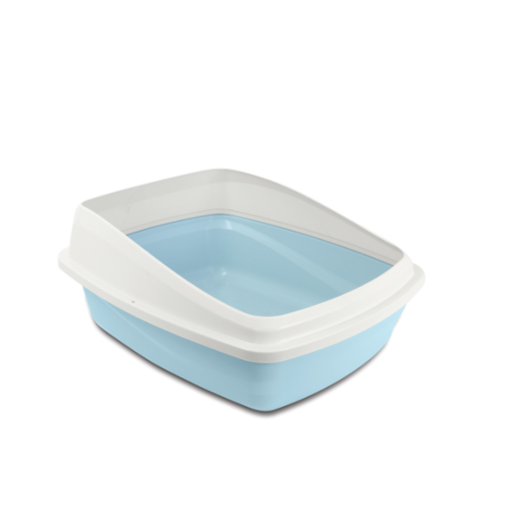 Catit Cat Pan with Removable Rim - Blue & Cool Grey - Medium - 15 x 18.9 x 8.6 in