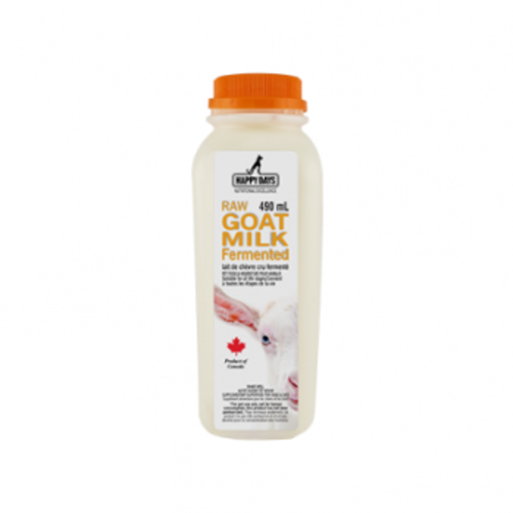 Happy Days Raw Fermented Goat Milk - 490 ml - Frozen for Dogs & Cats
