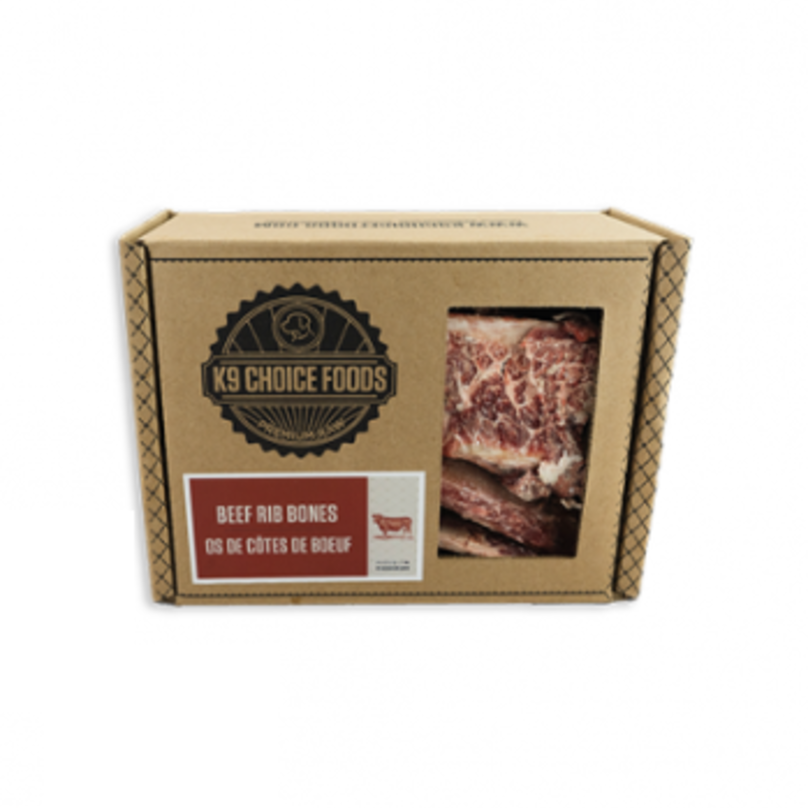 K9 Choice Beef Rib Bones - Frozen - 3 lbs