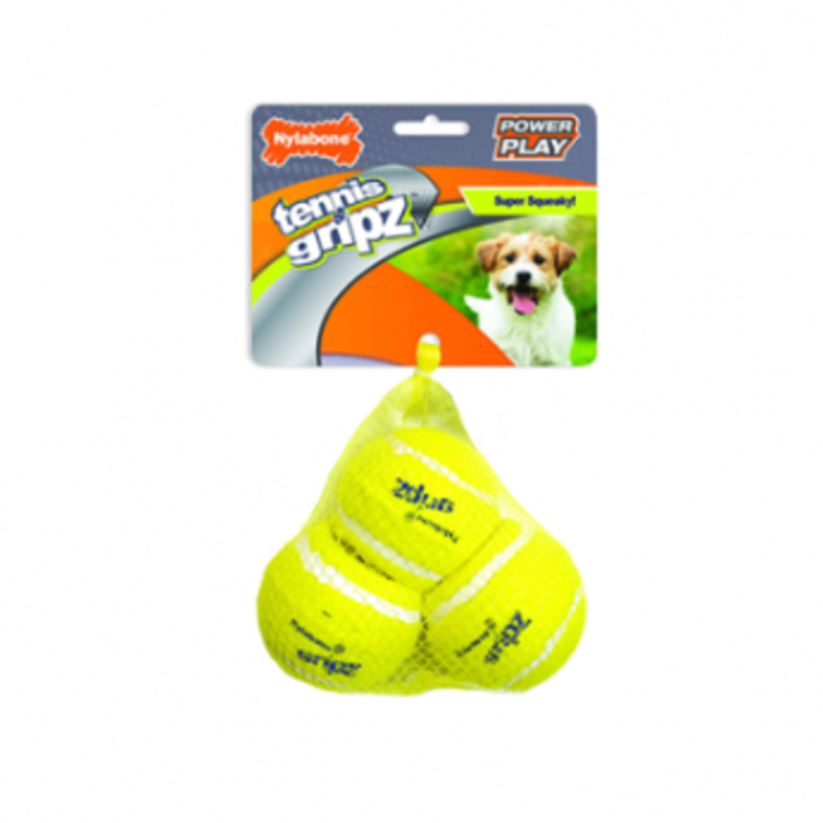 Nylabone Power Play Gripz - Tennis Balls - Pack of 3