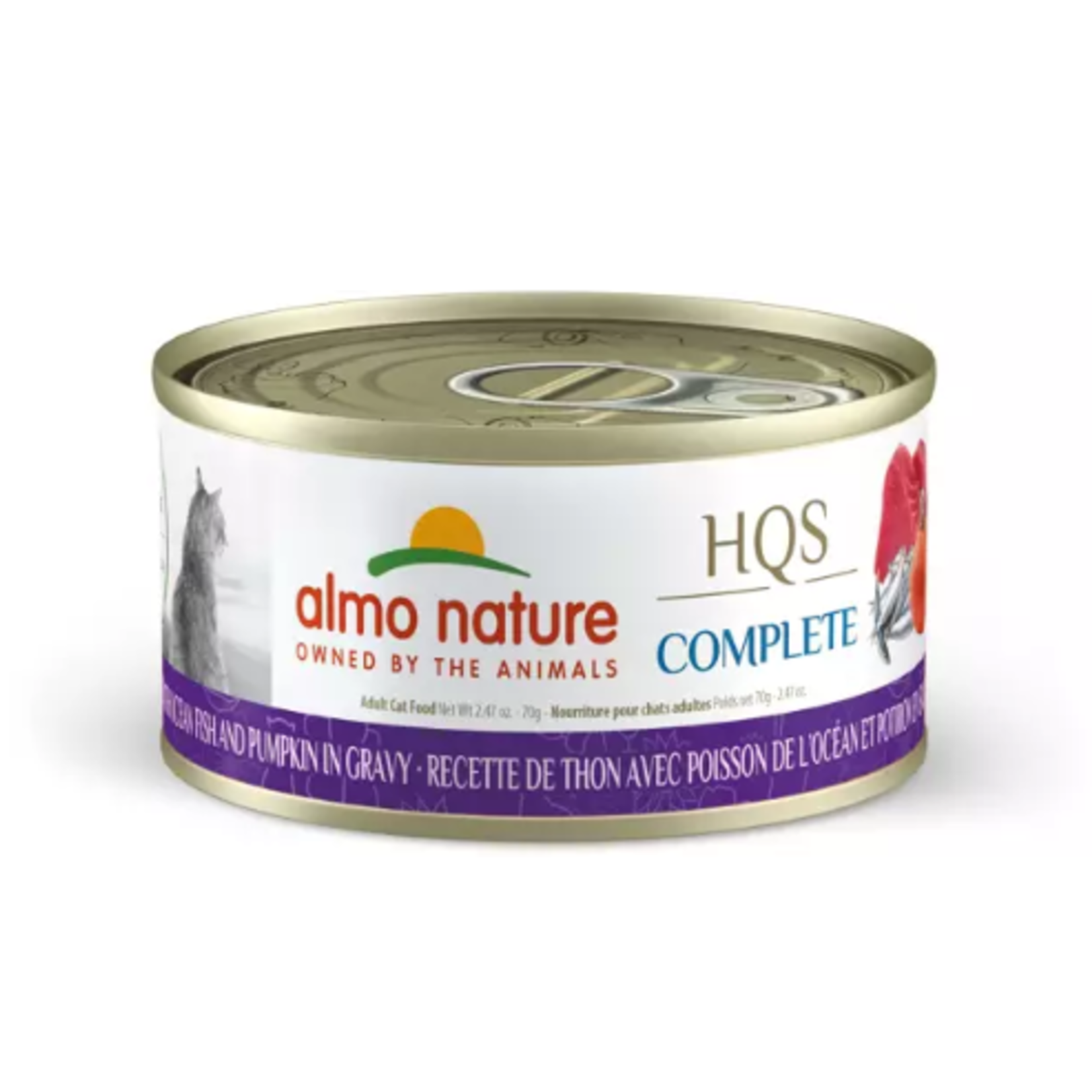 Almo HQS Complet - Thon avec poisson de l'océan et citrouille en sauce - 70 g