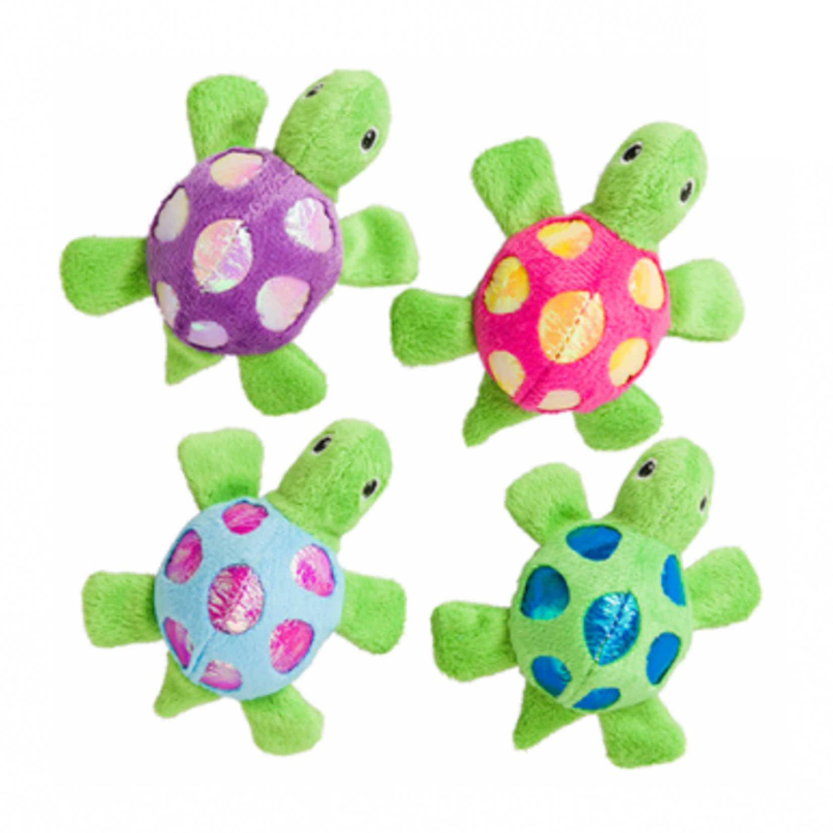 SPOT Shimmer Glimmer Turtle with Catnip - Sold individually