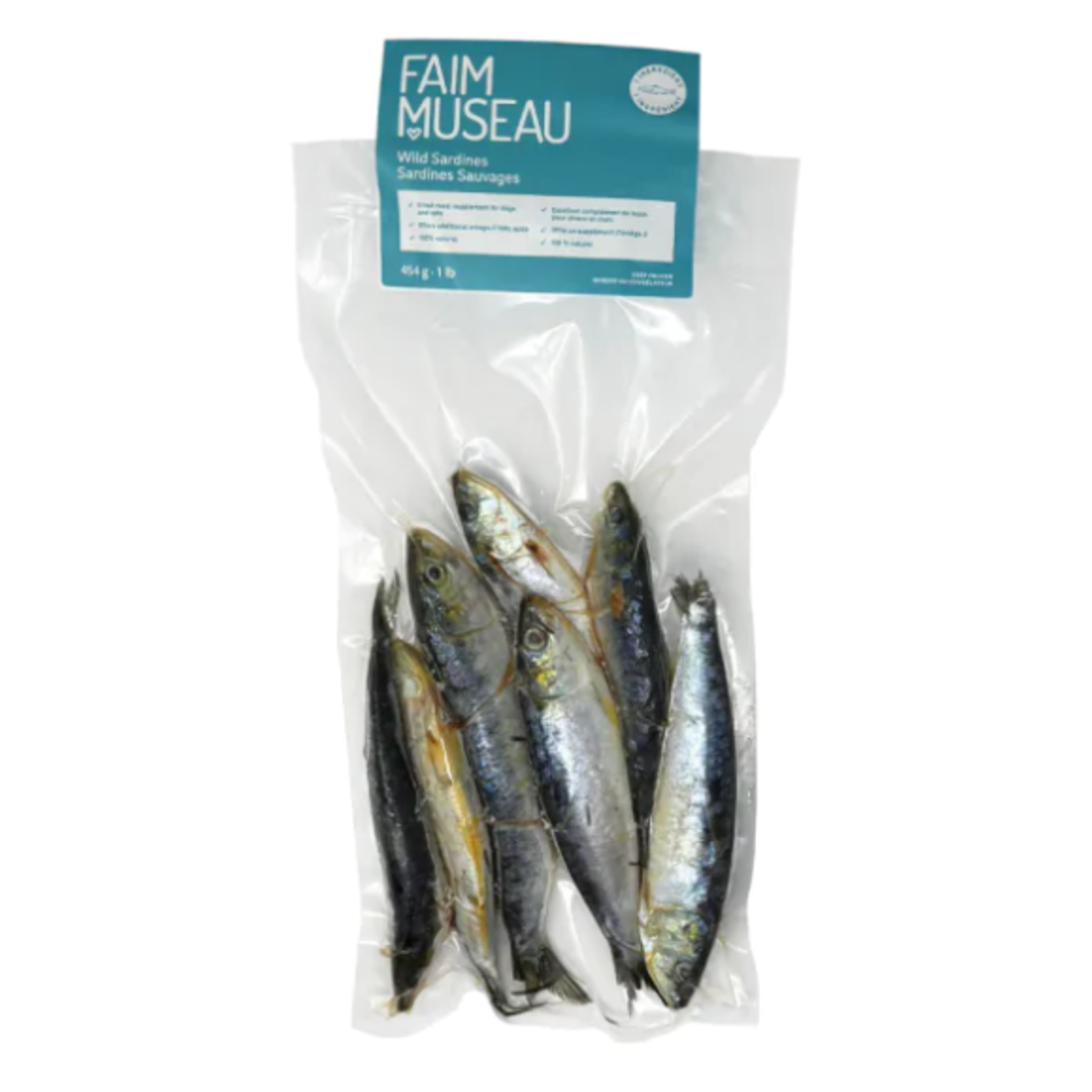 Faim Museau Sardines Sauvages - Congelées - 1 lb
