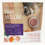 Faim Museau Poulet & Saumon - 6 lbs - 24 médaillons - Nourriture pour chat