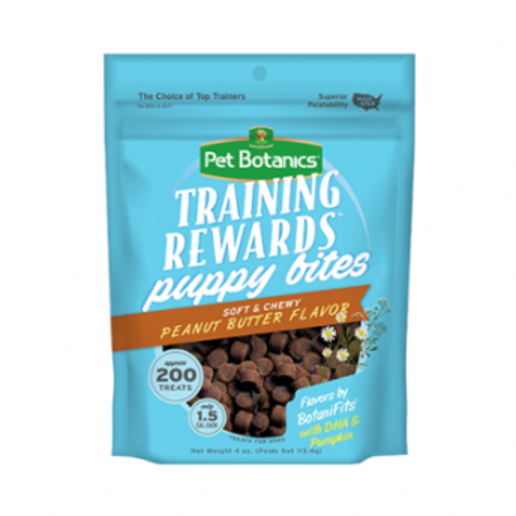 Pet Botanics Training Rewards - Soft & Chewy Mini Puppy Bites - Peanut Butter - 4 oz