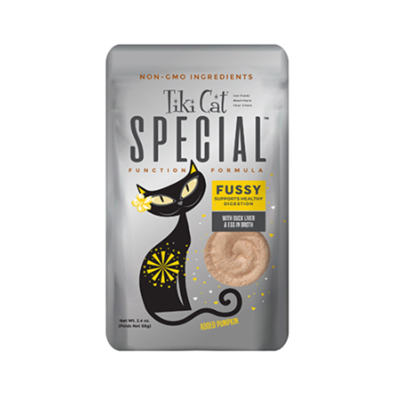 Tiki Cat Special Fussy - Supports Digestion - Duck Liver & Egg in Broth - 2.4 oz