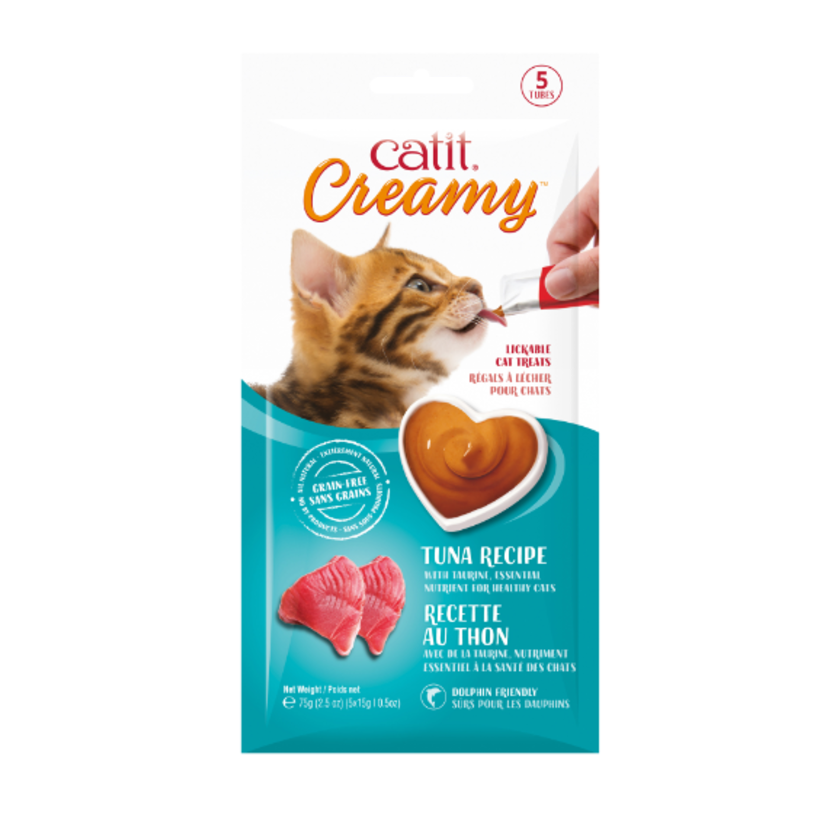 Catit Creamy Lickable - Tuna Flavour - Pack of 5