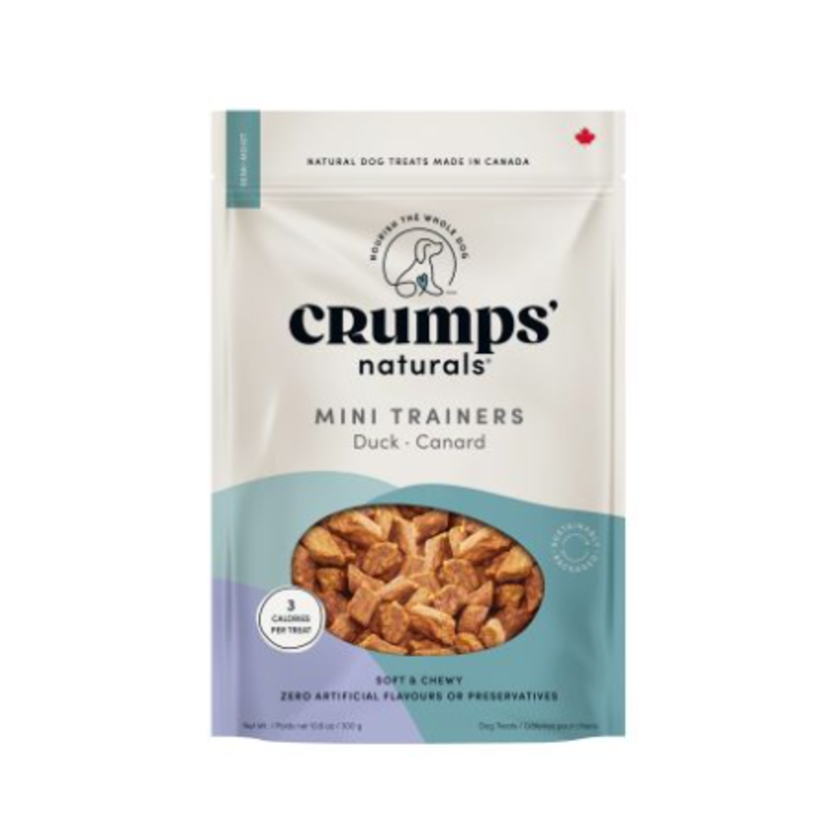 Crumps'Naturals Mini-bouchées d'entrainement - Semi-humides - Au Canard - 300 g