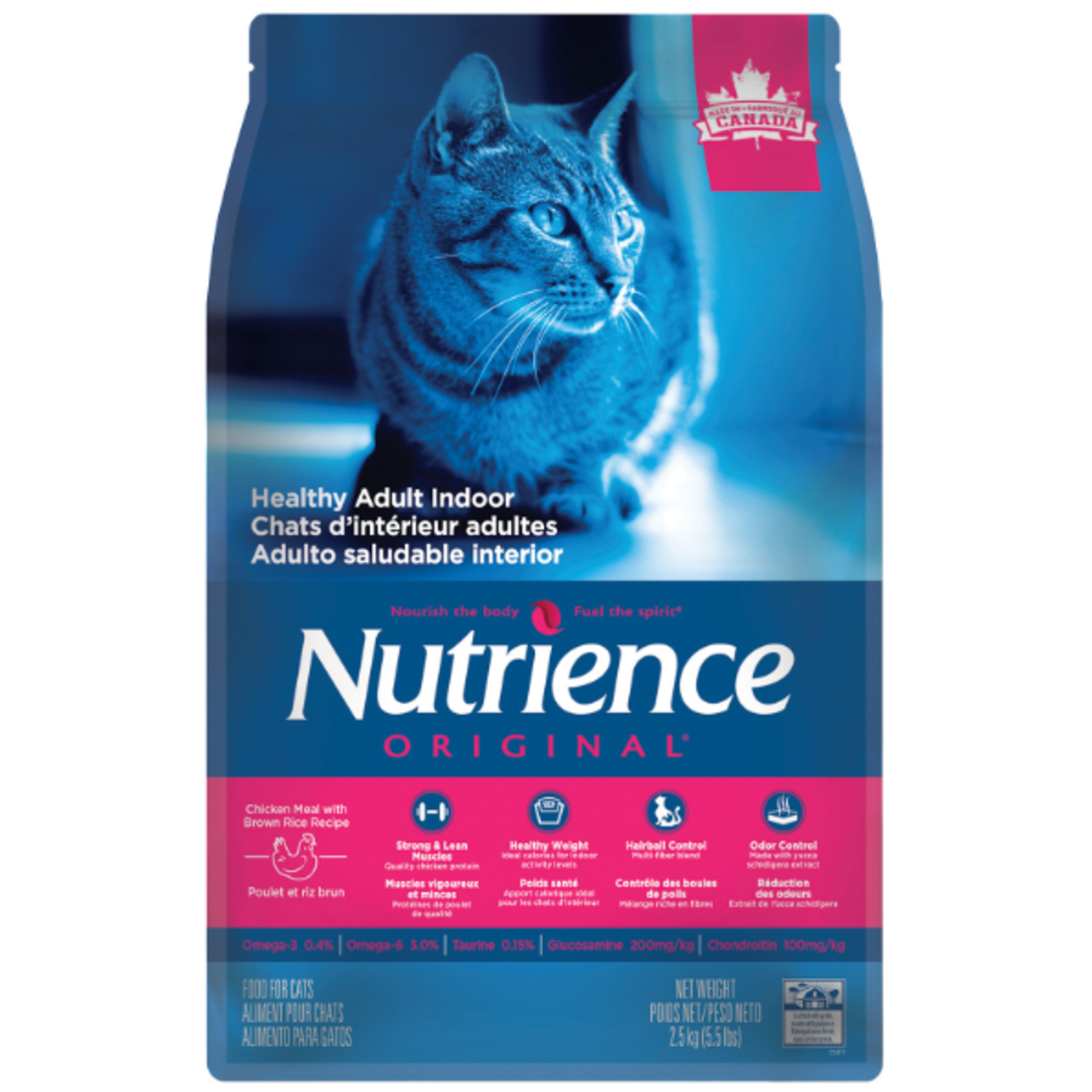 Nutrience Original - Adult - Indoor - Chicken with Brown Rice - 5.5 lbs