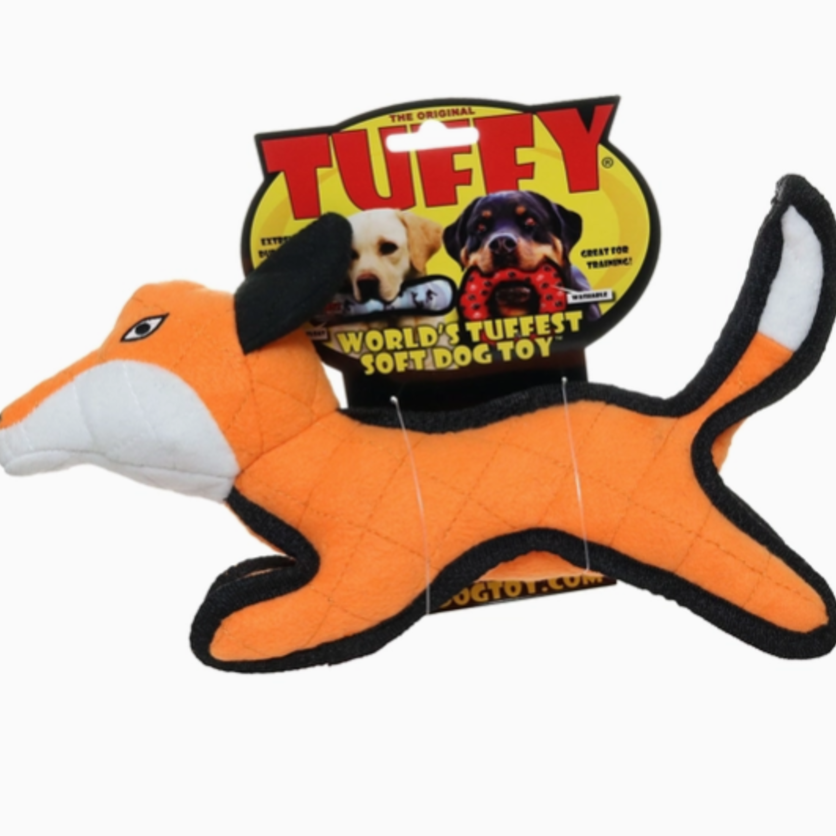 Tuffy Jr Zoo Fox - Durable - Tough - Squeaky