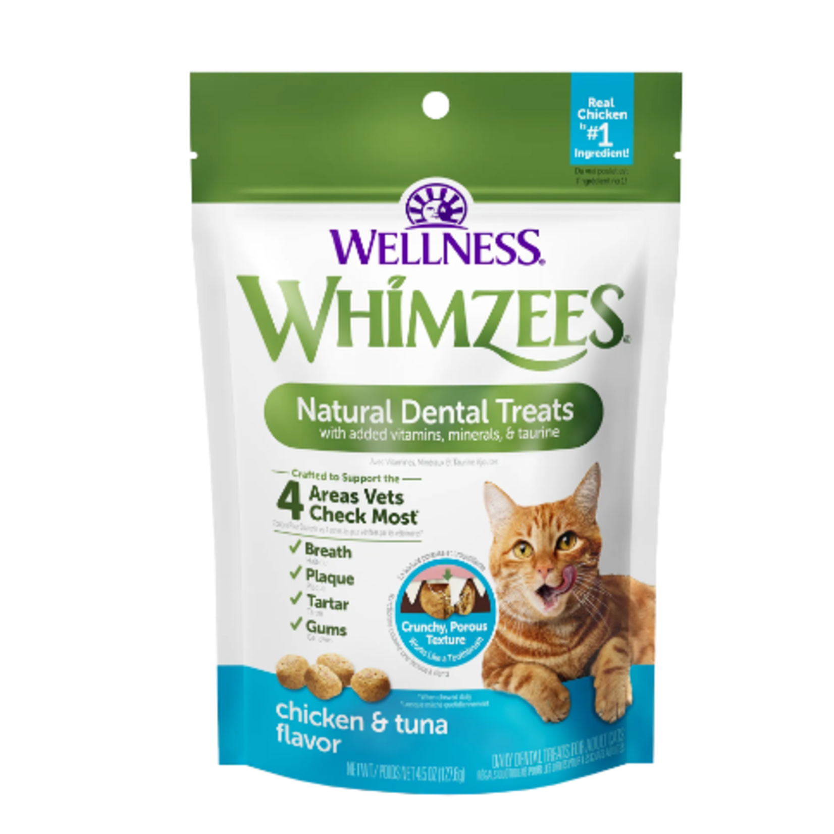 Whimzees Natural Cat Dental - Treats - Chicken & Tuna