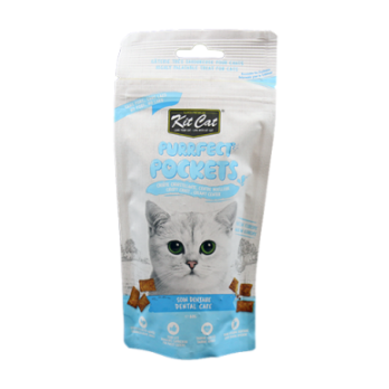 Kit Cat Purrfect Pocket - Dental Care - Cat Treat - 60g