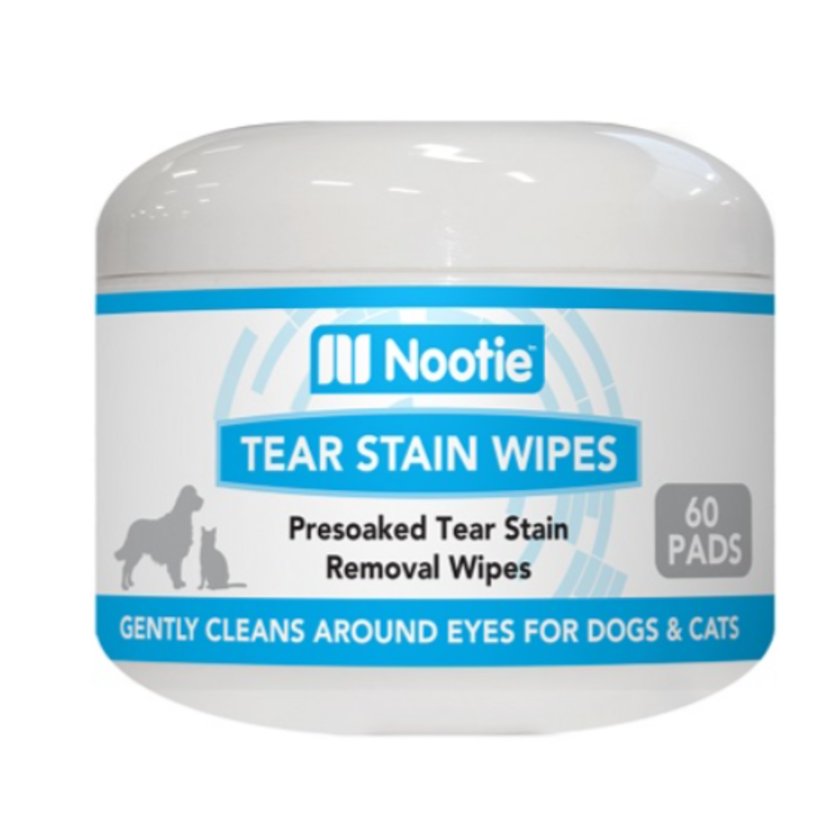 Nootie Wipes - Removes & Prevents Face and Tear Stain - 60 pads