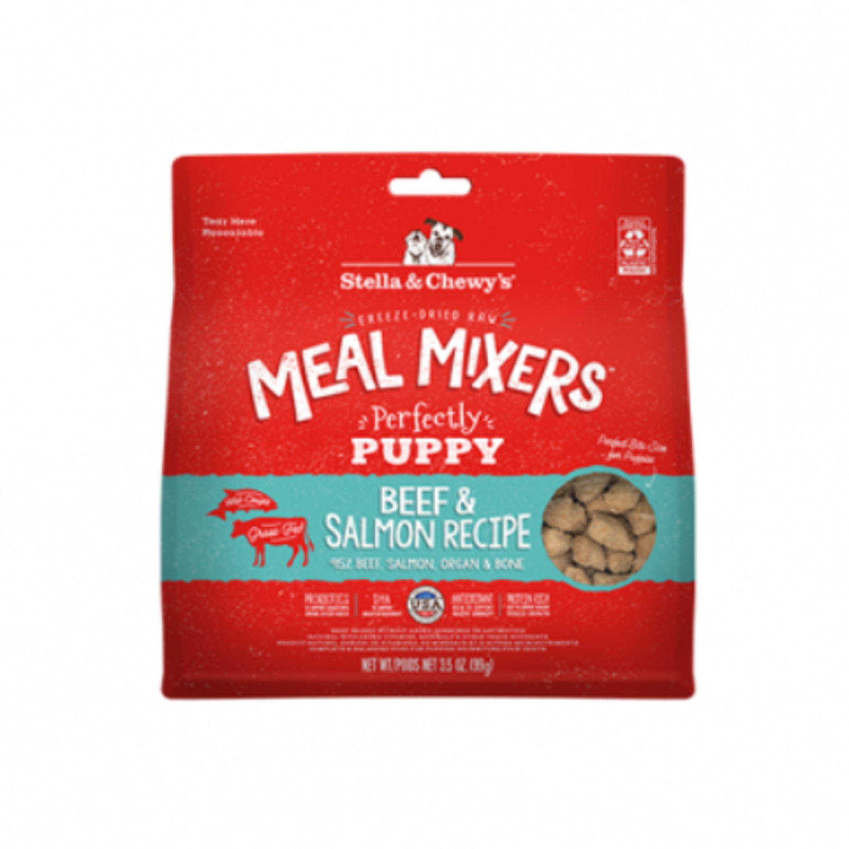 Stella & Chewy s Perfectly Puppy - Beef & Salmon - Meal Mixers - Freeze Dried - dogs - 3.5 oz