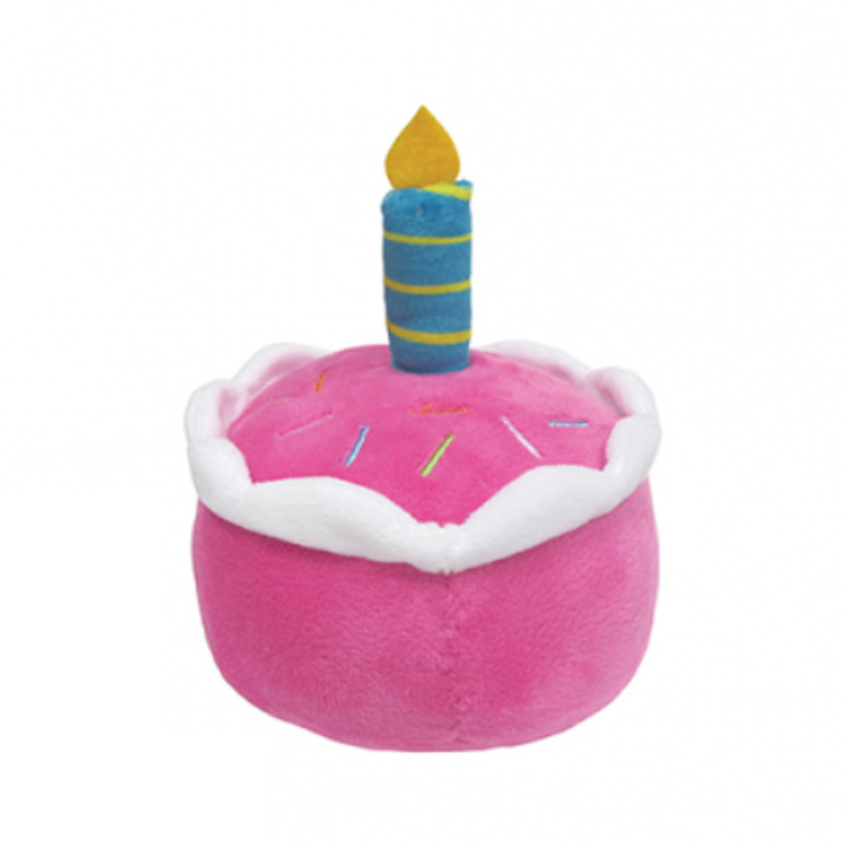FouFou Brands Gâteau d'anniversaire - Peluche - Rose