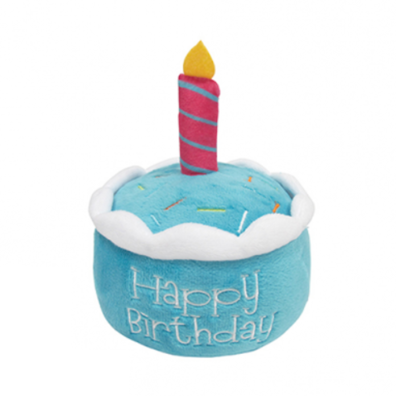 FouFou Brands Gâteau d'anniversaire - Peluche - Bleu