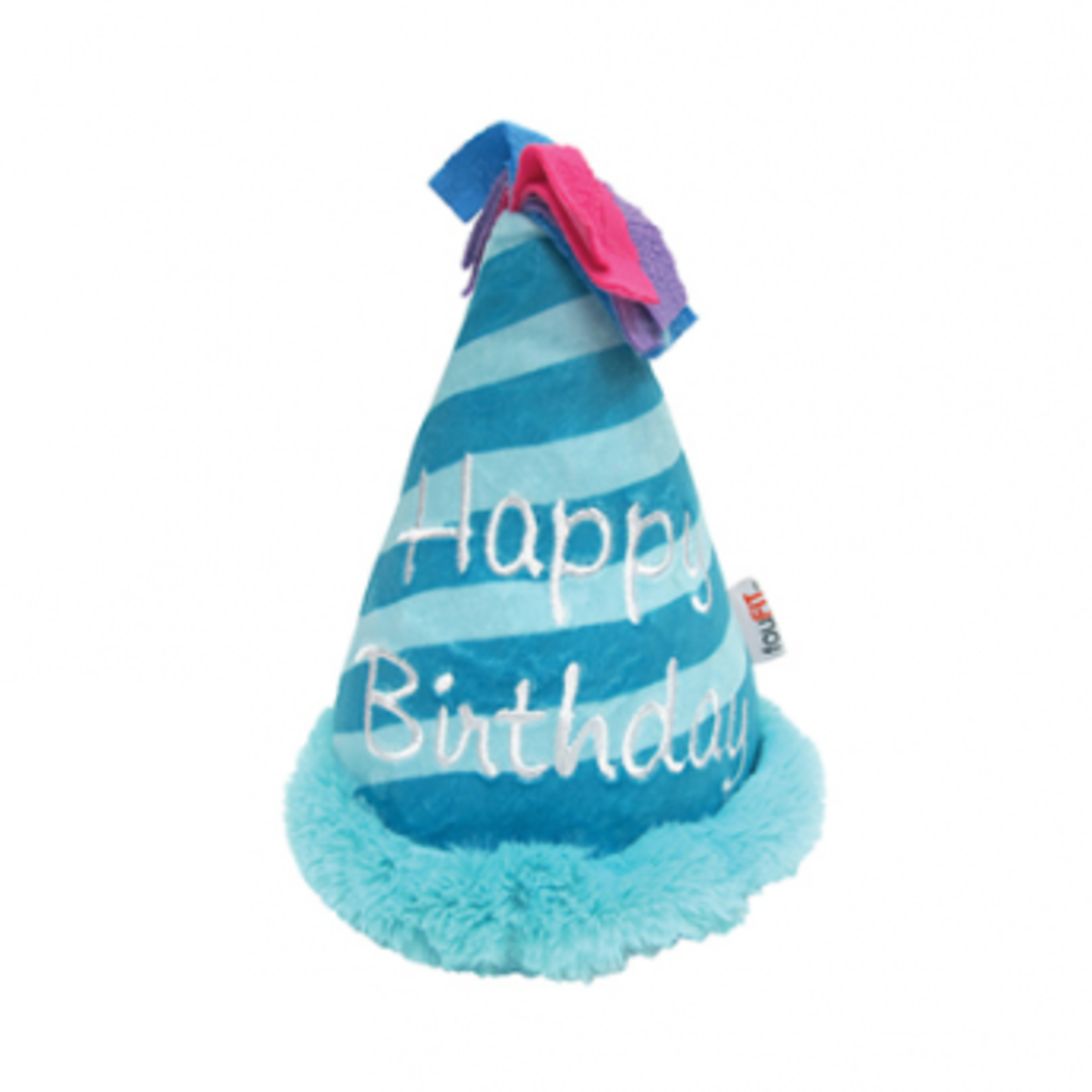 FouFou Brand Birthday Hat - Crinkle Plush - Blue