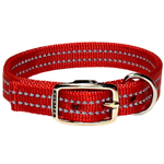 Hunter Brand Double Nylon Collar With "D" End - Red
