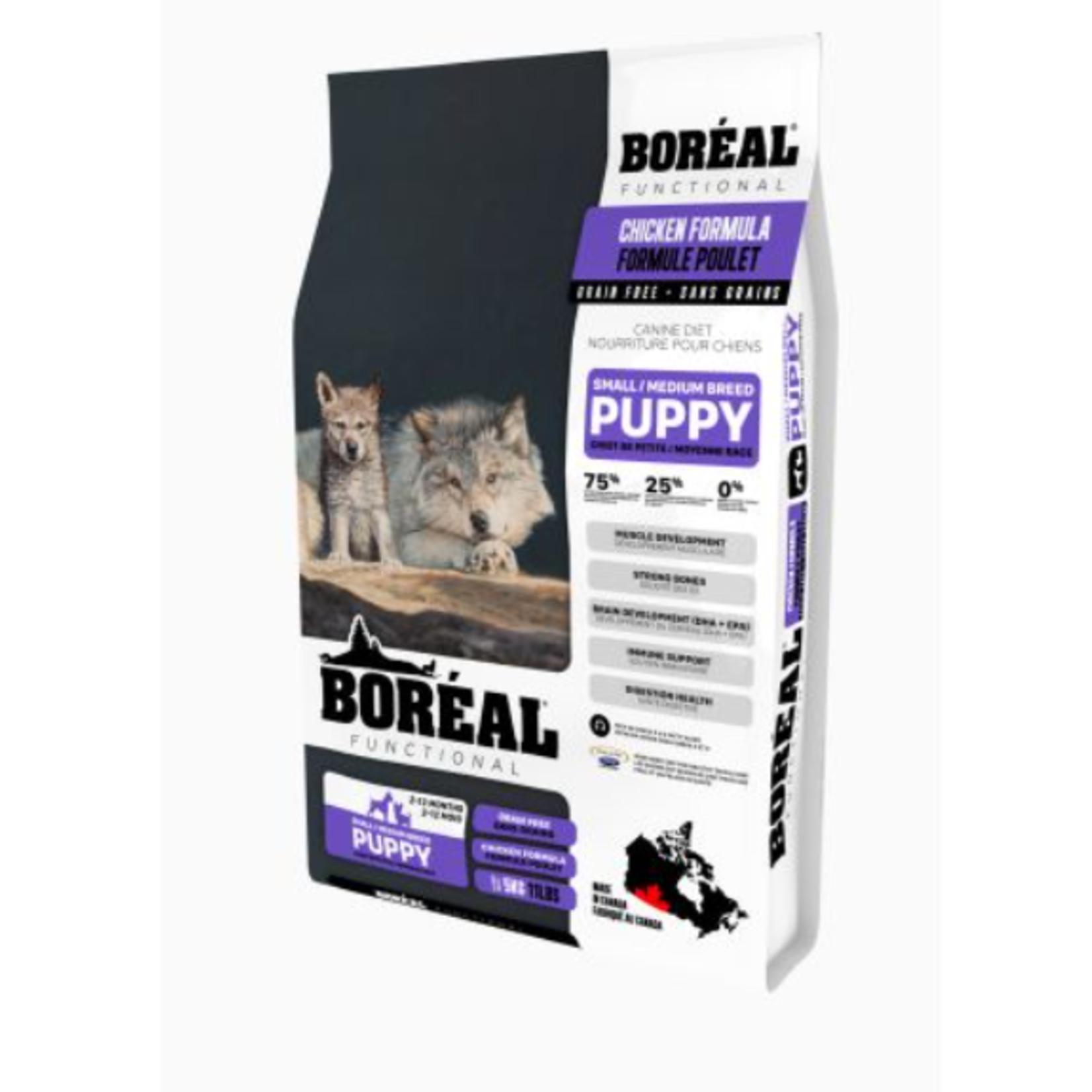 Boréal Fonctionnel - Poulet - Chiot  - Petite et Moyenne Race - 11 lbs