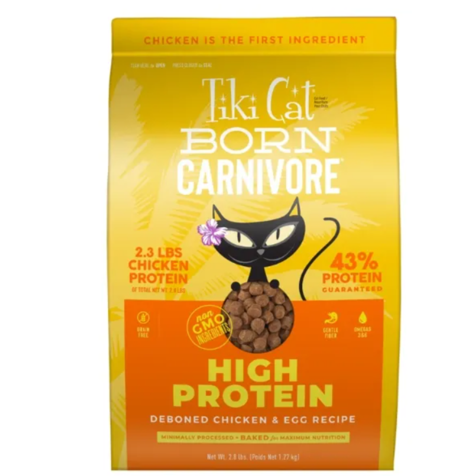 Tiki Cat Carnivore né - Recette de poulet et d'œufs désossés - 5,6 lb