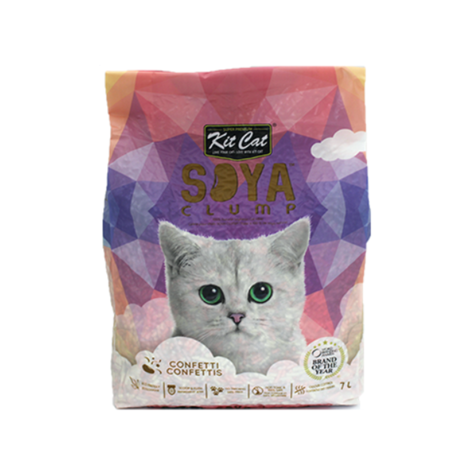 Kit Cat Soya agglomérante - Confettis de soja - 2,5 kg