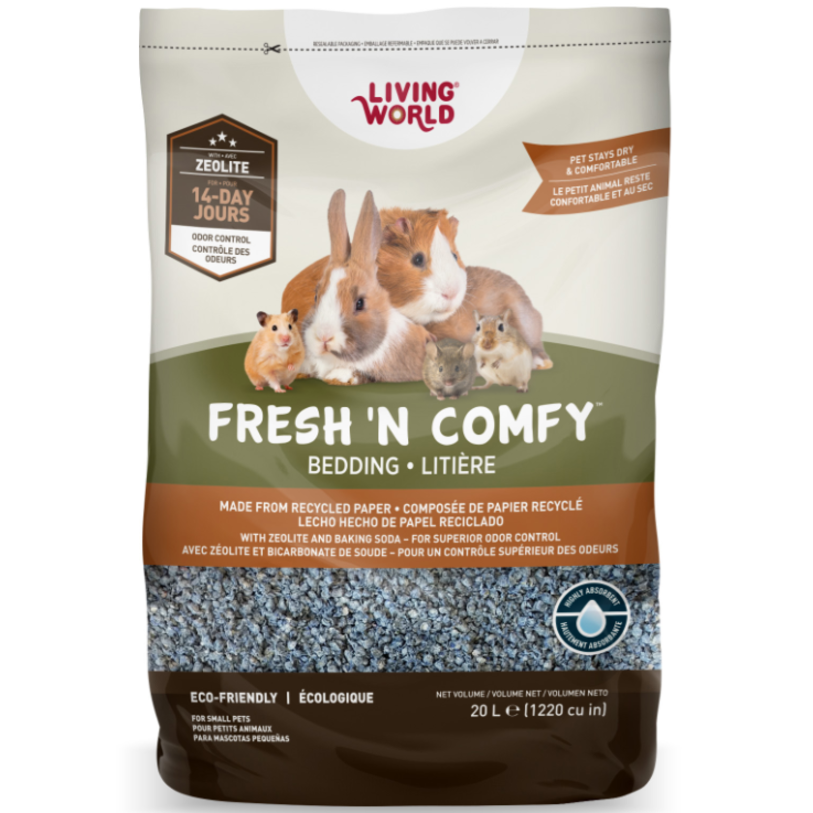 Living World Fresh'N Comfy Bedding - 20 L - Blue