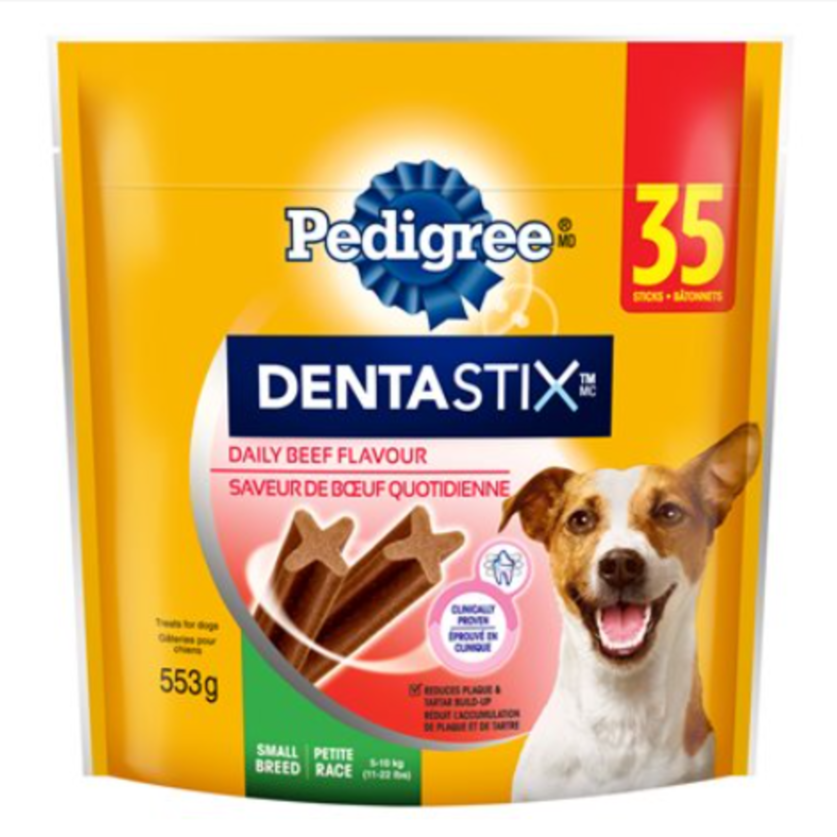 Pedigree DentaStix - Beef Flavor  - Small - 35 Count - 553g