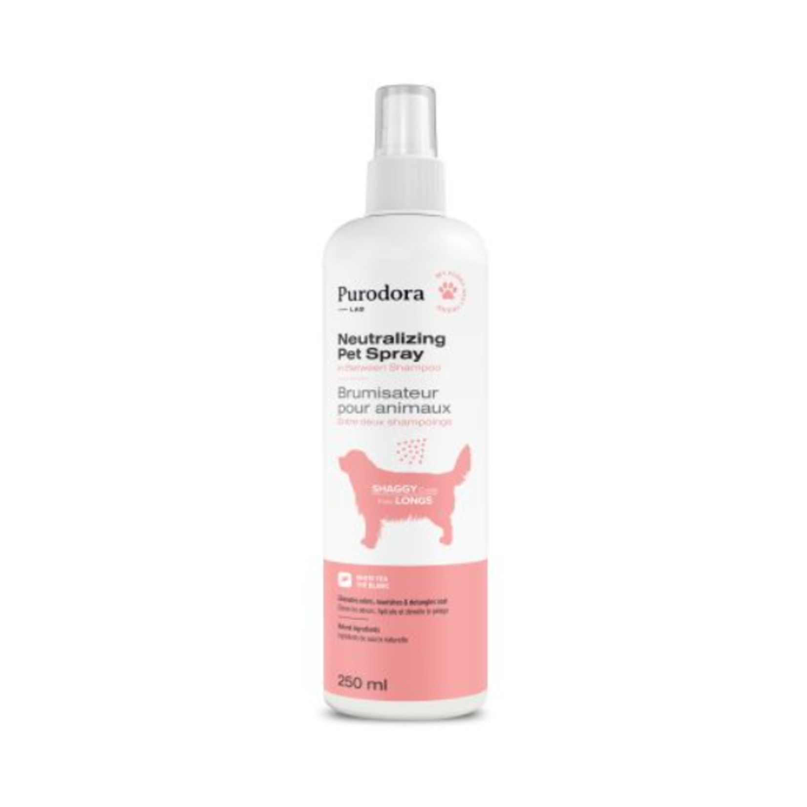 Purodora Lab Odor Neutralizing Spray - for Short & Long Coats - 237 ml