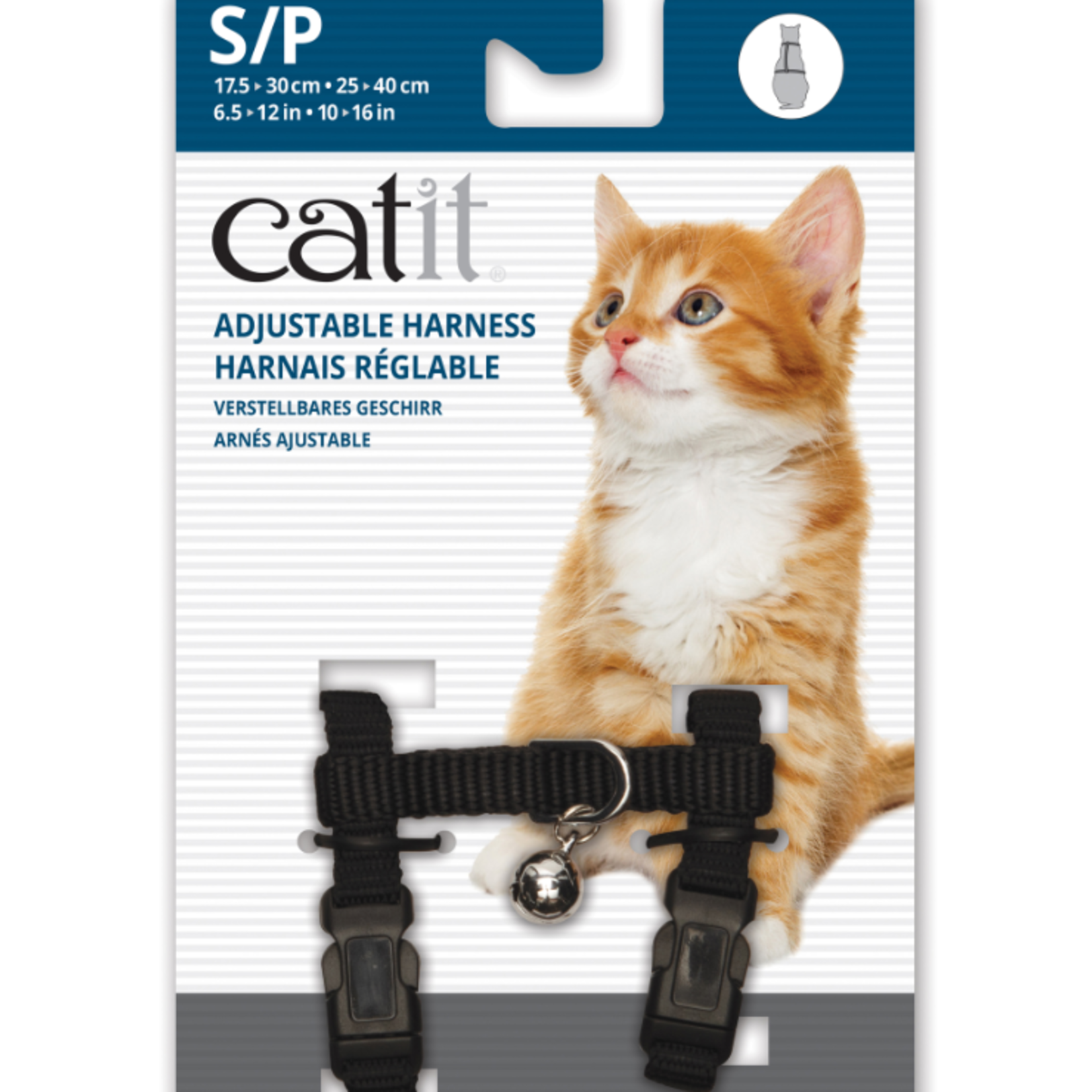 Catit Adjustable Nylon Harness - Black