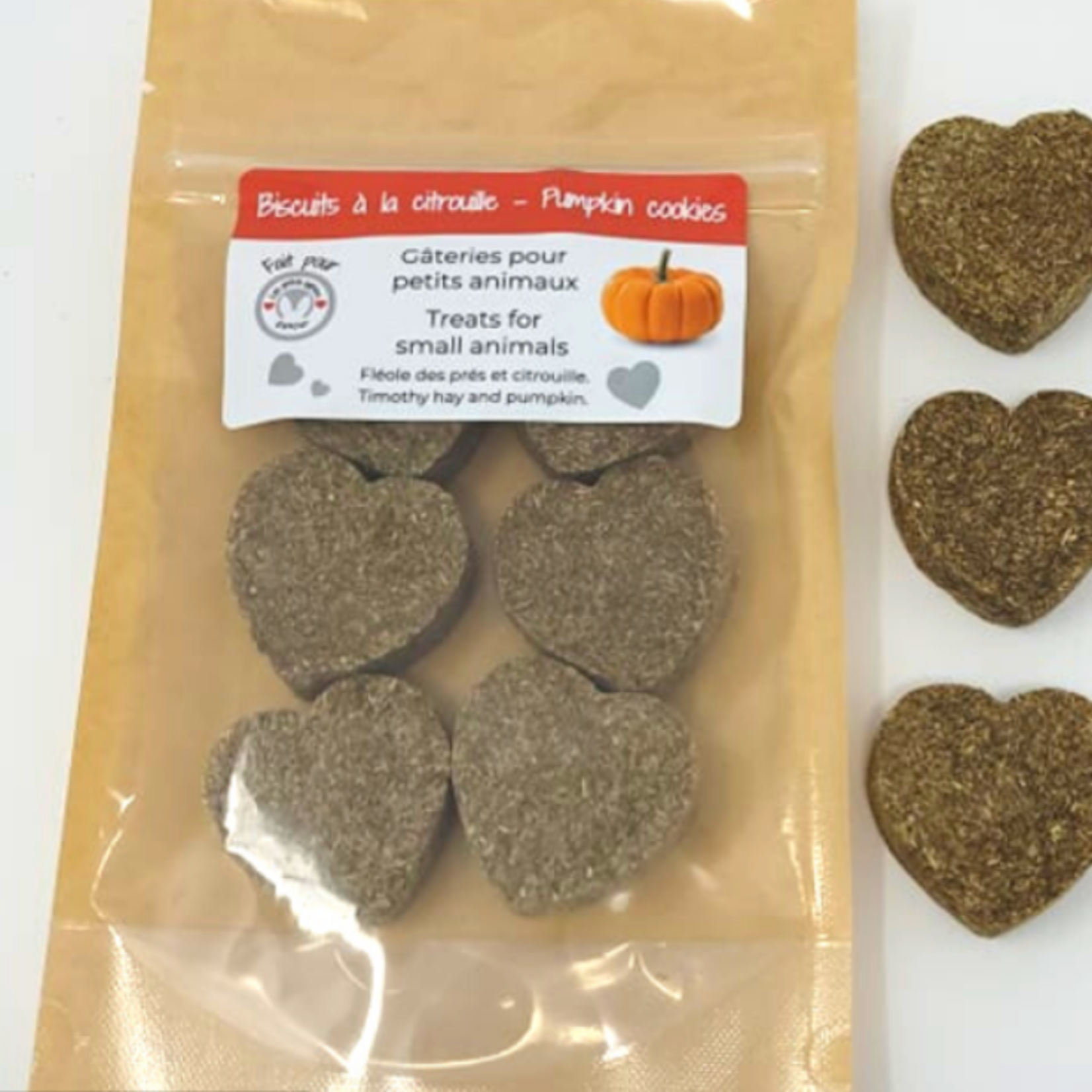 Les Petits Lapins d'Amour Biscuits à la citrouille - Paquet de 6