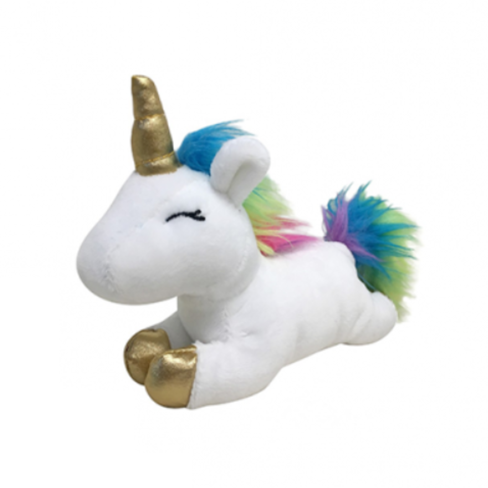 FouFou Brands fouFIT - Unicorn Plush White - small dog toy