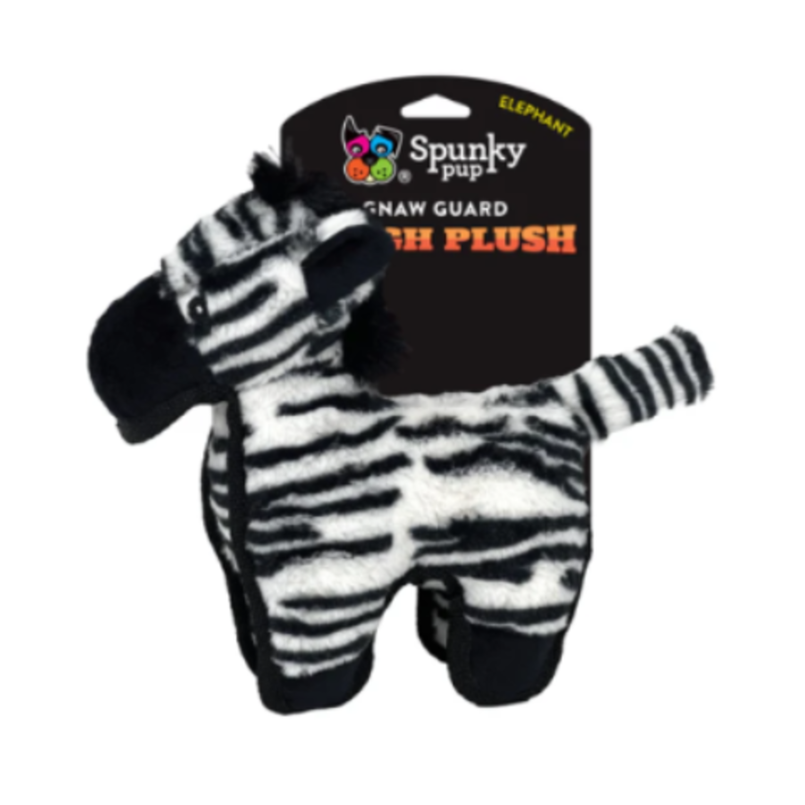 Spunky Pup Tough Plush - Zebra