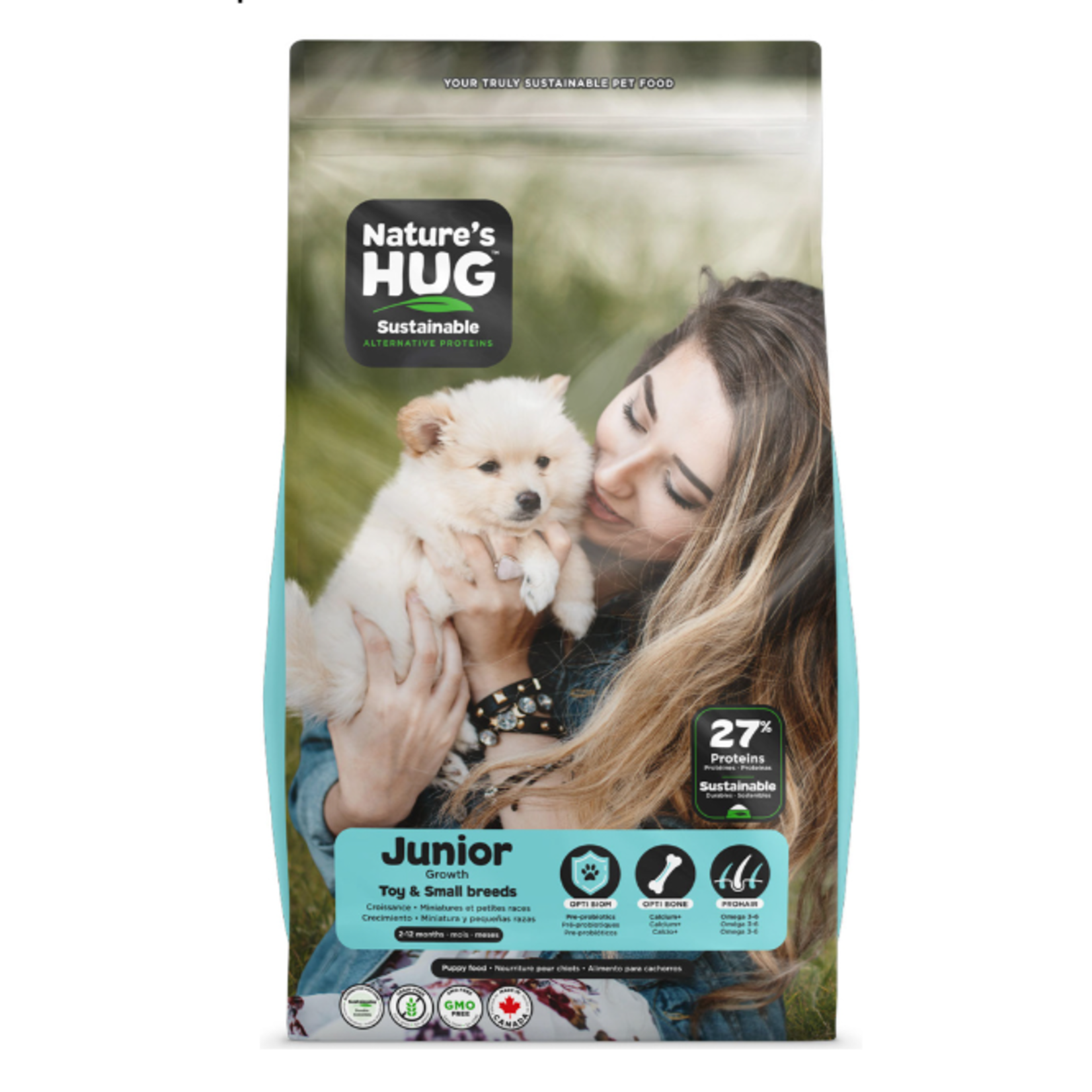 Nature's Hug Miniatures et petites races – Chiot – À base de levure sèche – 5 lbs