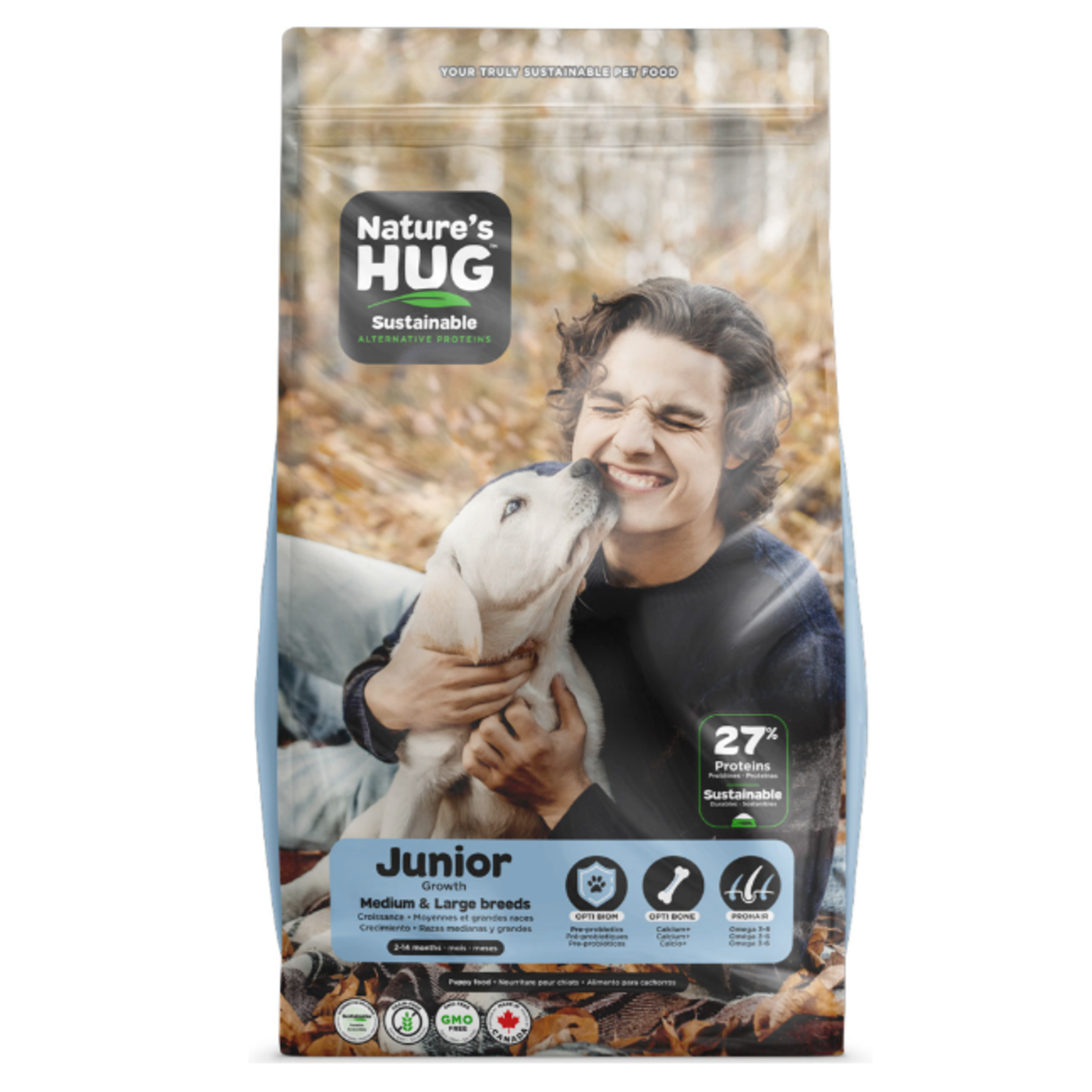 Nature's Hug Puppy - Medium and large breeds - Yeast based – 20 lbs