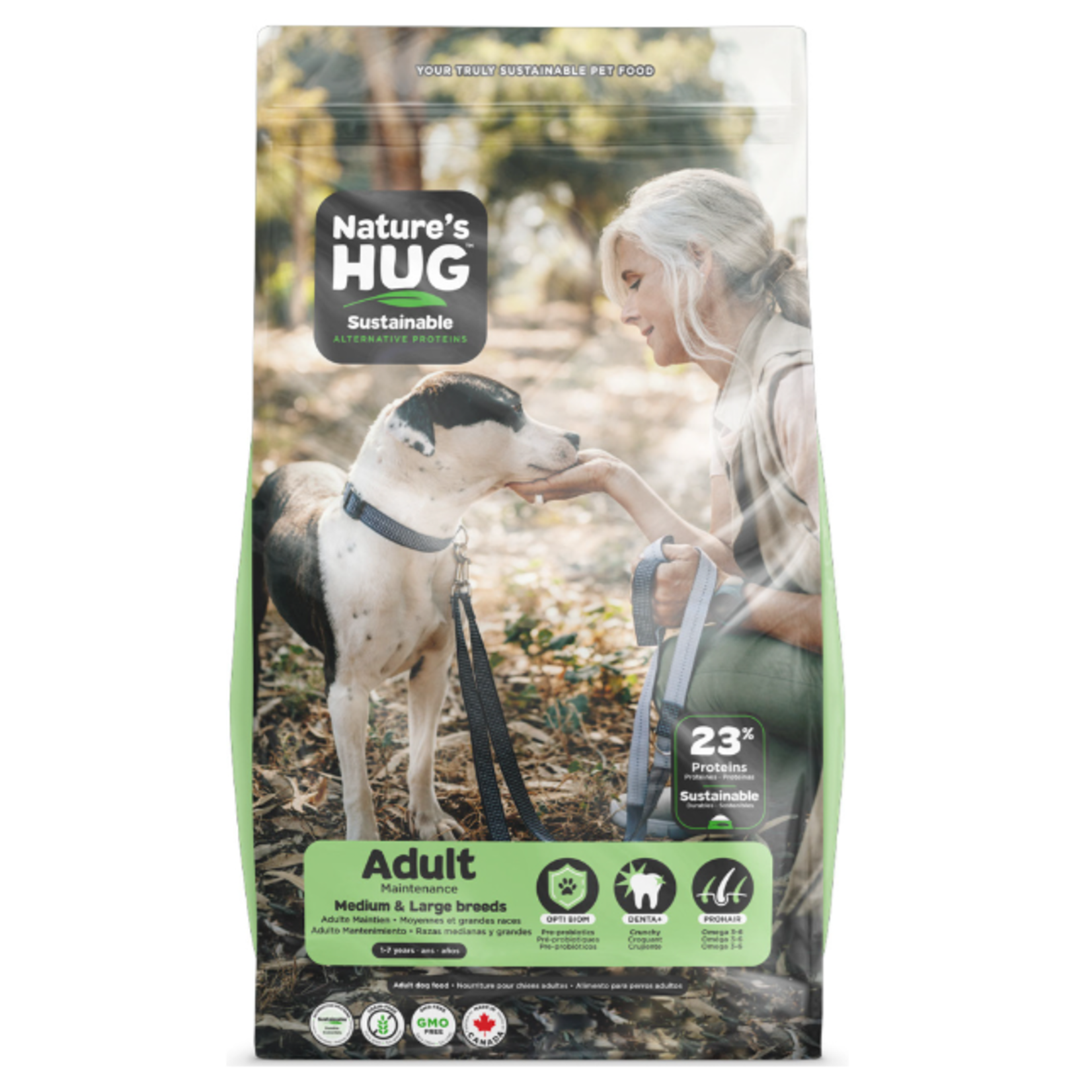 Nature's Hug Moyennes et grandes races - À base de levure sèche – Adulte - 20 lbs